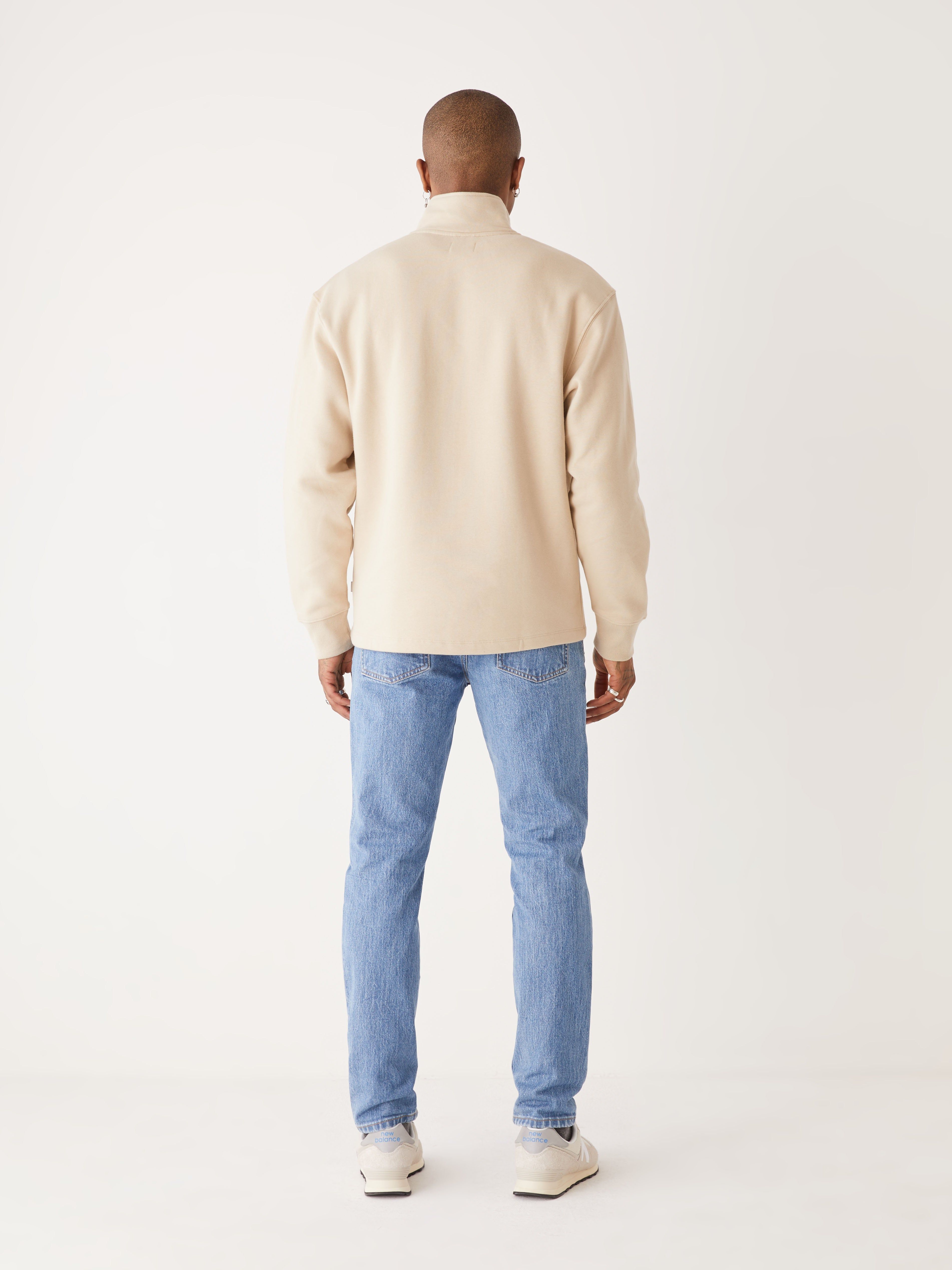 The French Fleece Pullover in Feather Grey sold by Frank & Oak product image thumbnail 4