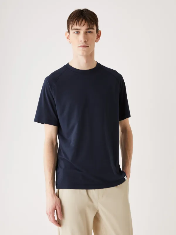 The Colour Block Motion T-Shirt in Deep Blue made by Frank & Oak