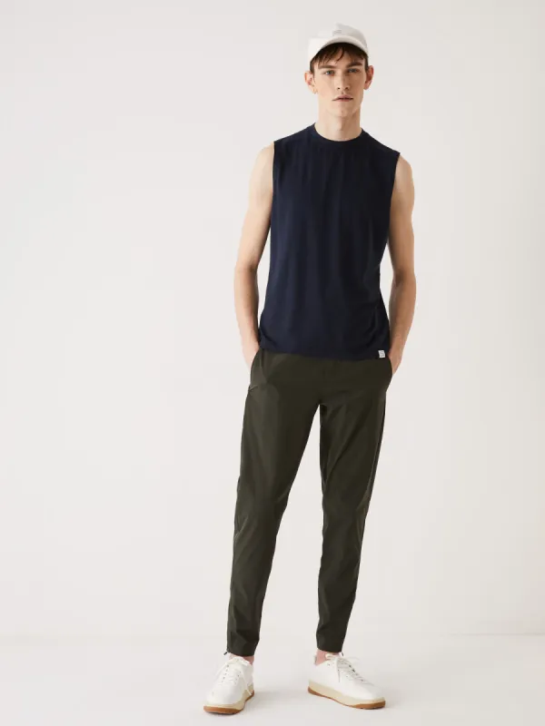 The Motion Tank Top in Deep Blue sold by Frank & Oak