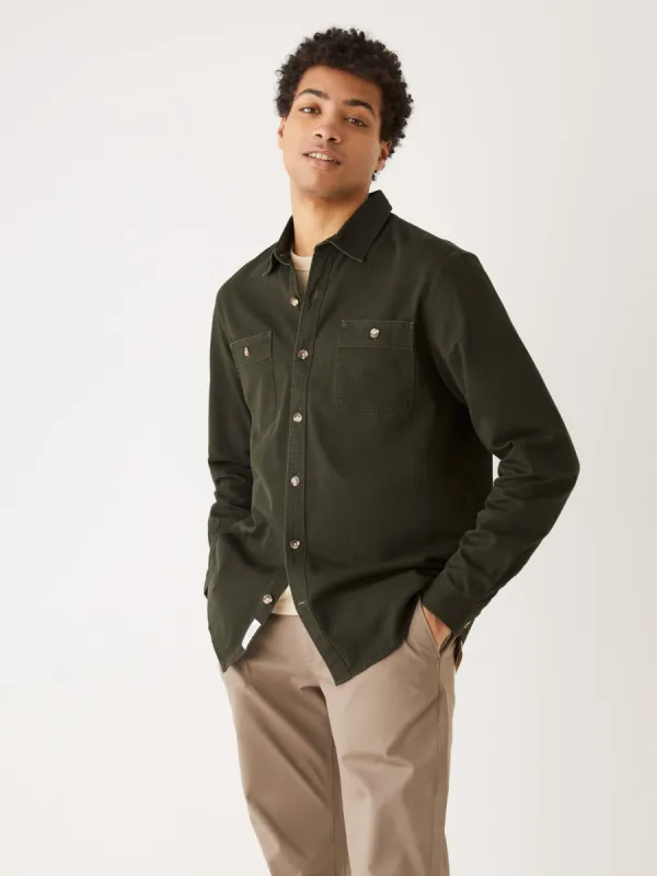 The Washed Twill Worker Shirt in Rosin sold by Frank & Oak