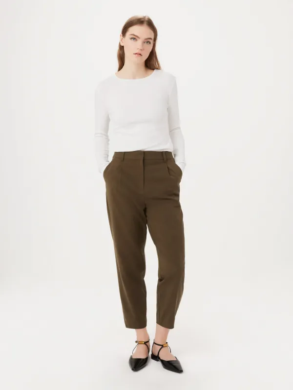 The Amelia Balloon Pant in Dark Khaki sold by Frank & Oak