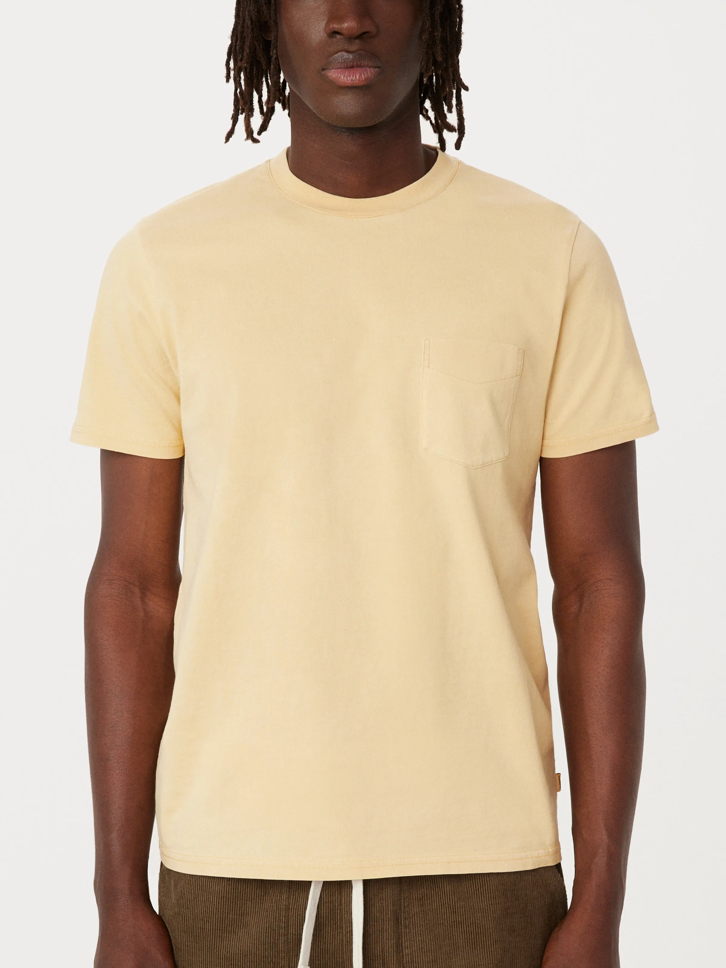 The Eco Dye Slim T-Shirt in Golden Honey sold by Frank & Oak product image thumbnail 3