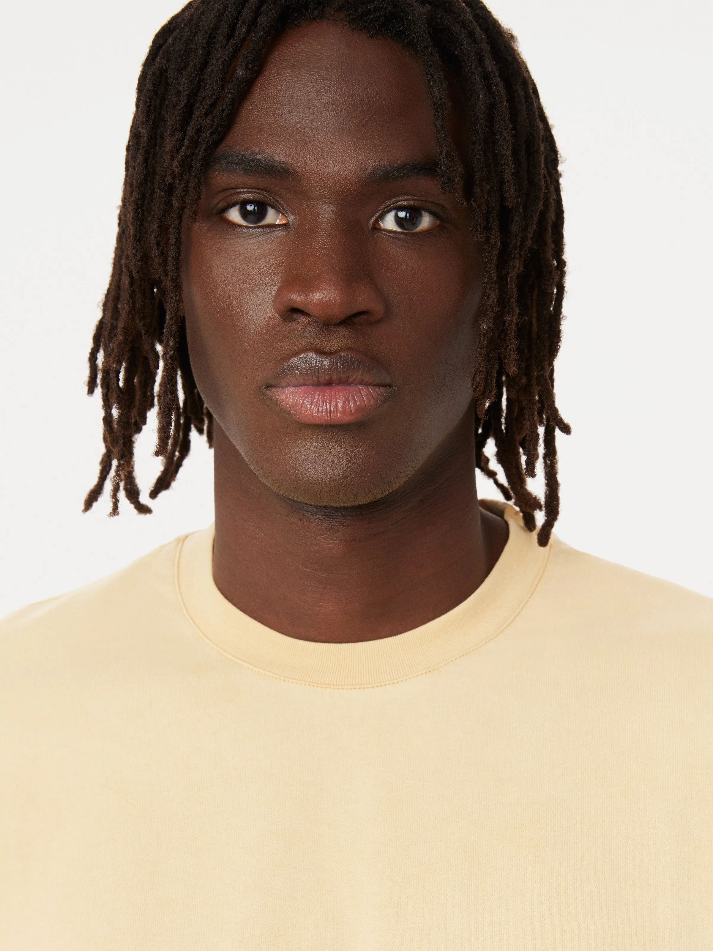 The Eco Dye Slim T-Shirt in Golden Honey sold by Frank & Oak product image thumbnail 5