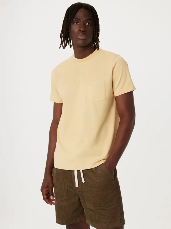 The Eco Dye Slim T-Shirt in Golden Honey sold by Frank & Oak