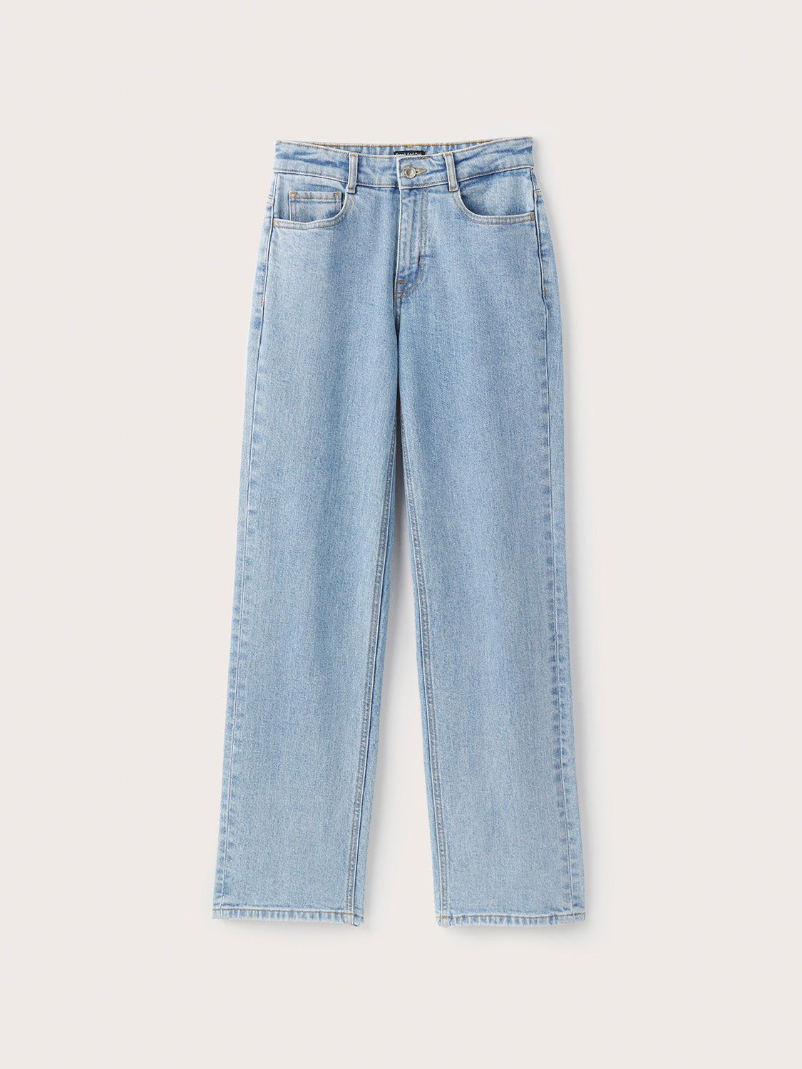 The Marianne High Rise Relaxed Straight Jean in Light Indigo sold by Frank & Oak product image thumbnail 6