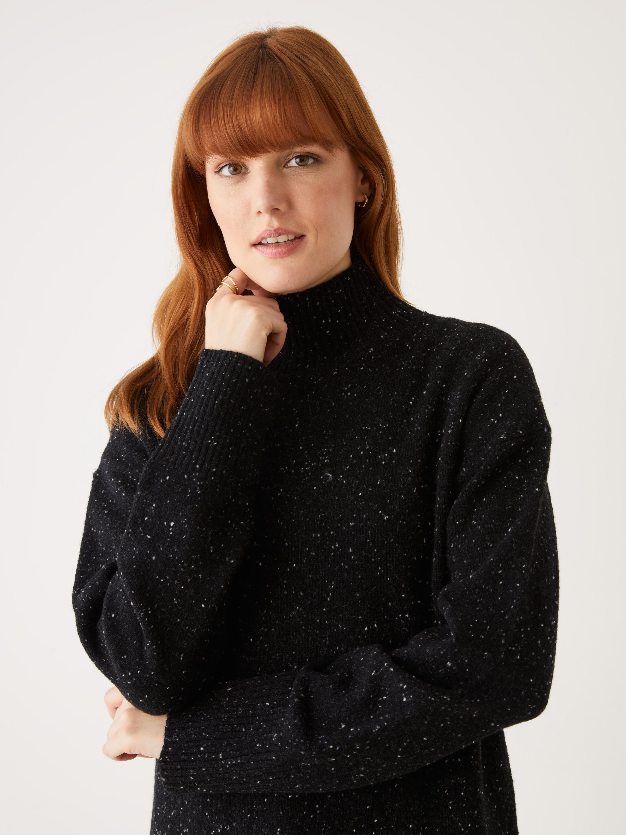 The Donegal Wool Blend Mockneck in Black sold by Frank & Oak product image thumbnail 2