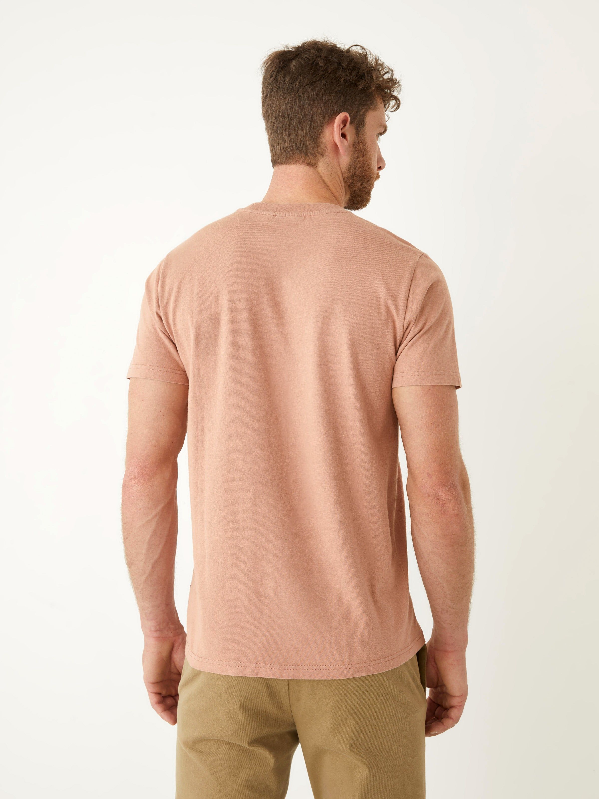 The Slim Fit Pocket T-shirt in Woodrose sold by Frank & Oak product image thumbnail 3