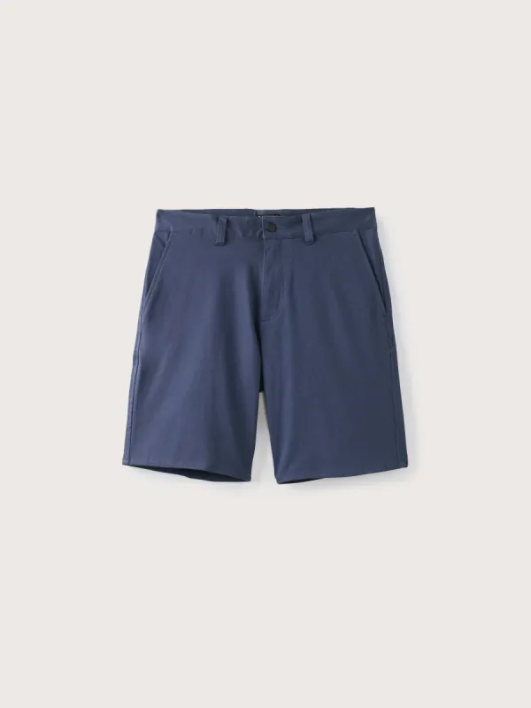 The Flex 9in Short in Sapphire Blue sold by Frank & Oak