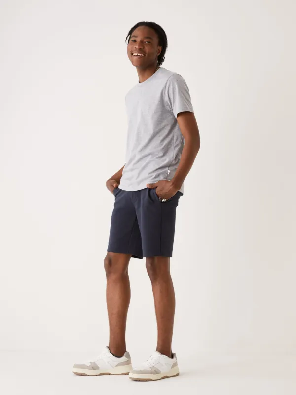 The Hybrid Sweatshort in Midnight Blue made by Frank & Oak
