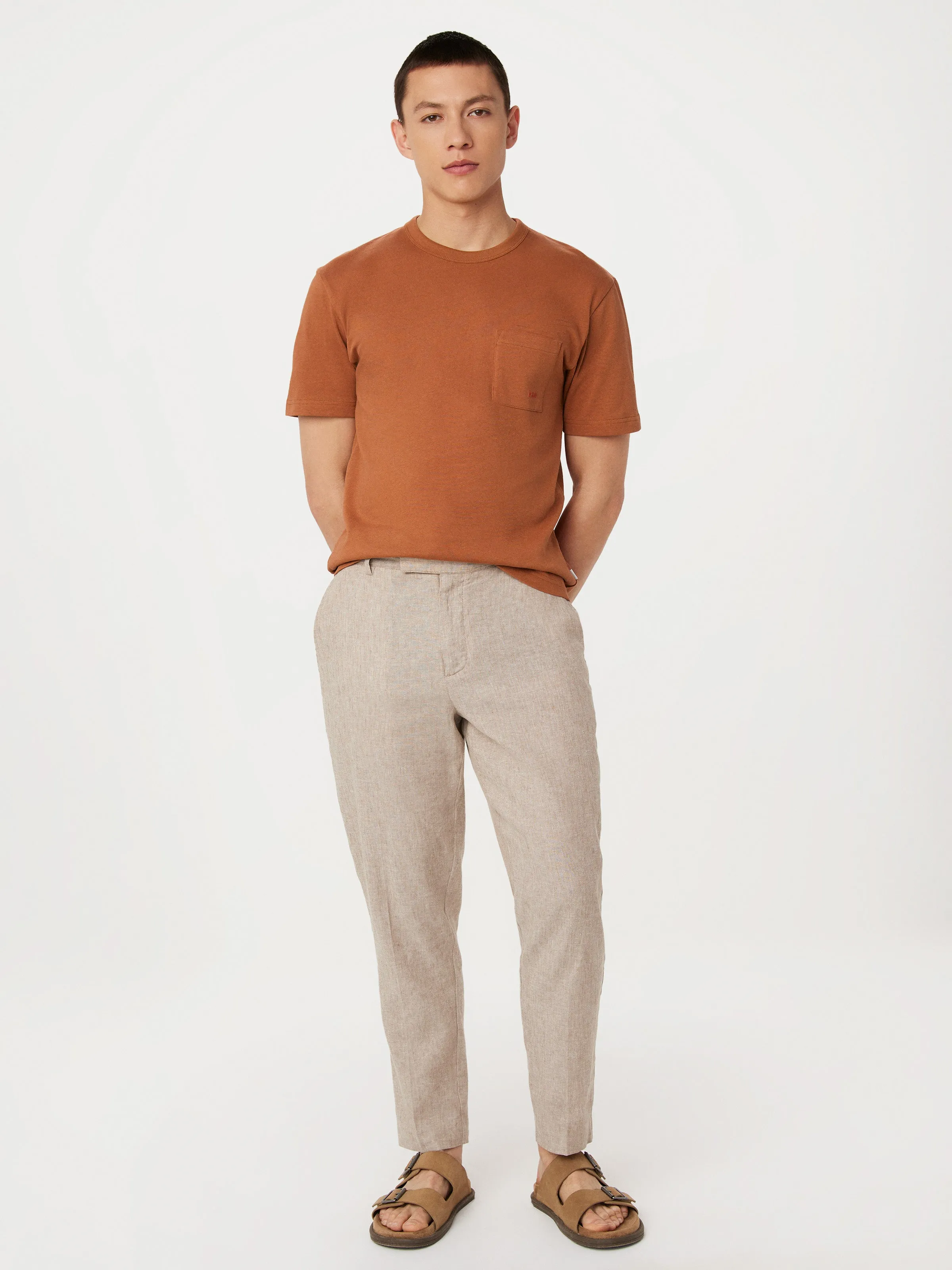 The Relaxed Pocket T-Shirt in Terracotta sold by Frank & Oak product image thumbnail 2