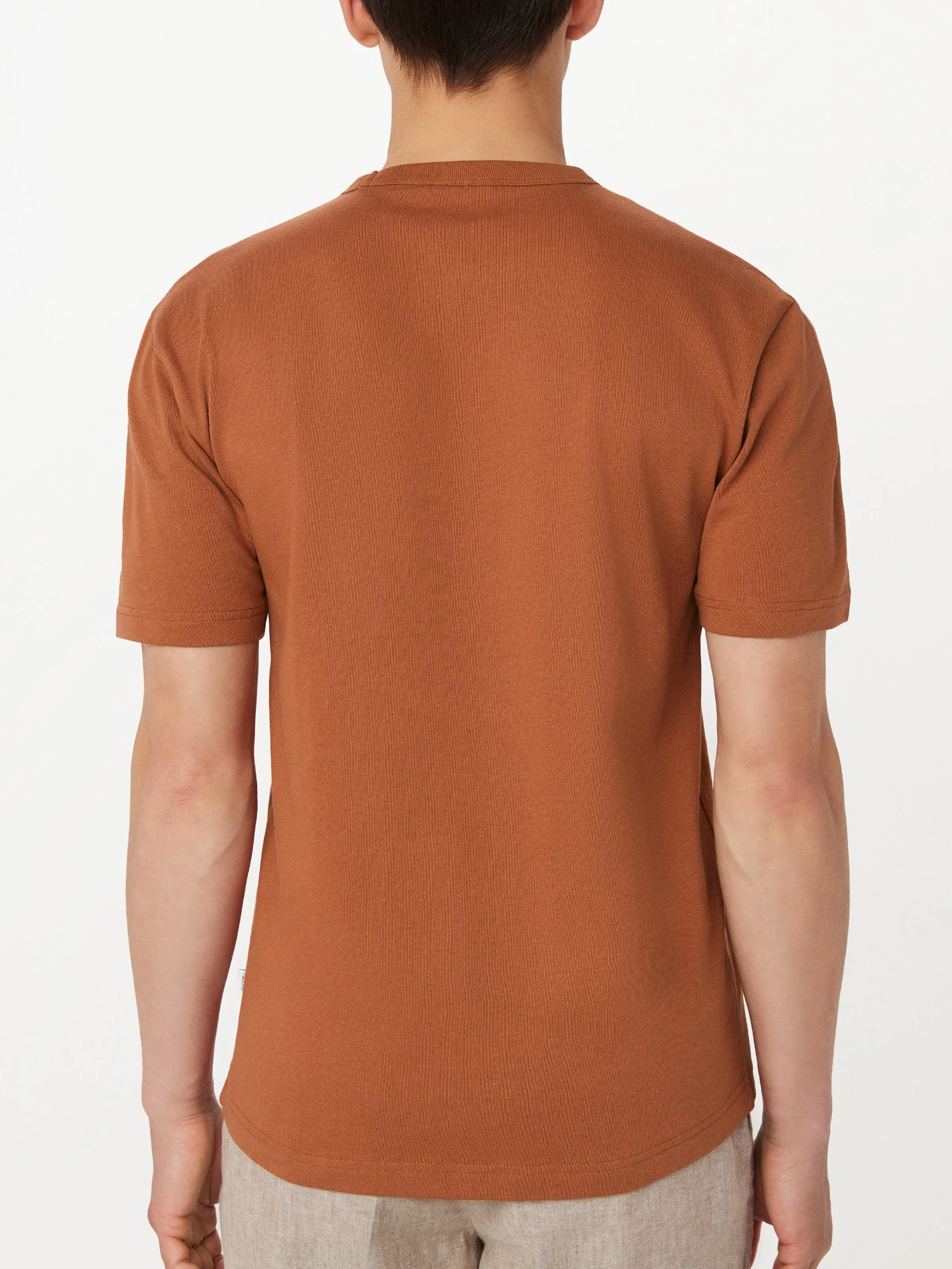 The Relaxed Pocket T-Shirt in Terracotta sold by Frank & Oak product image thumbnail 4