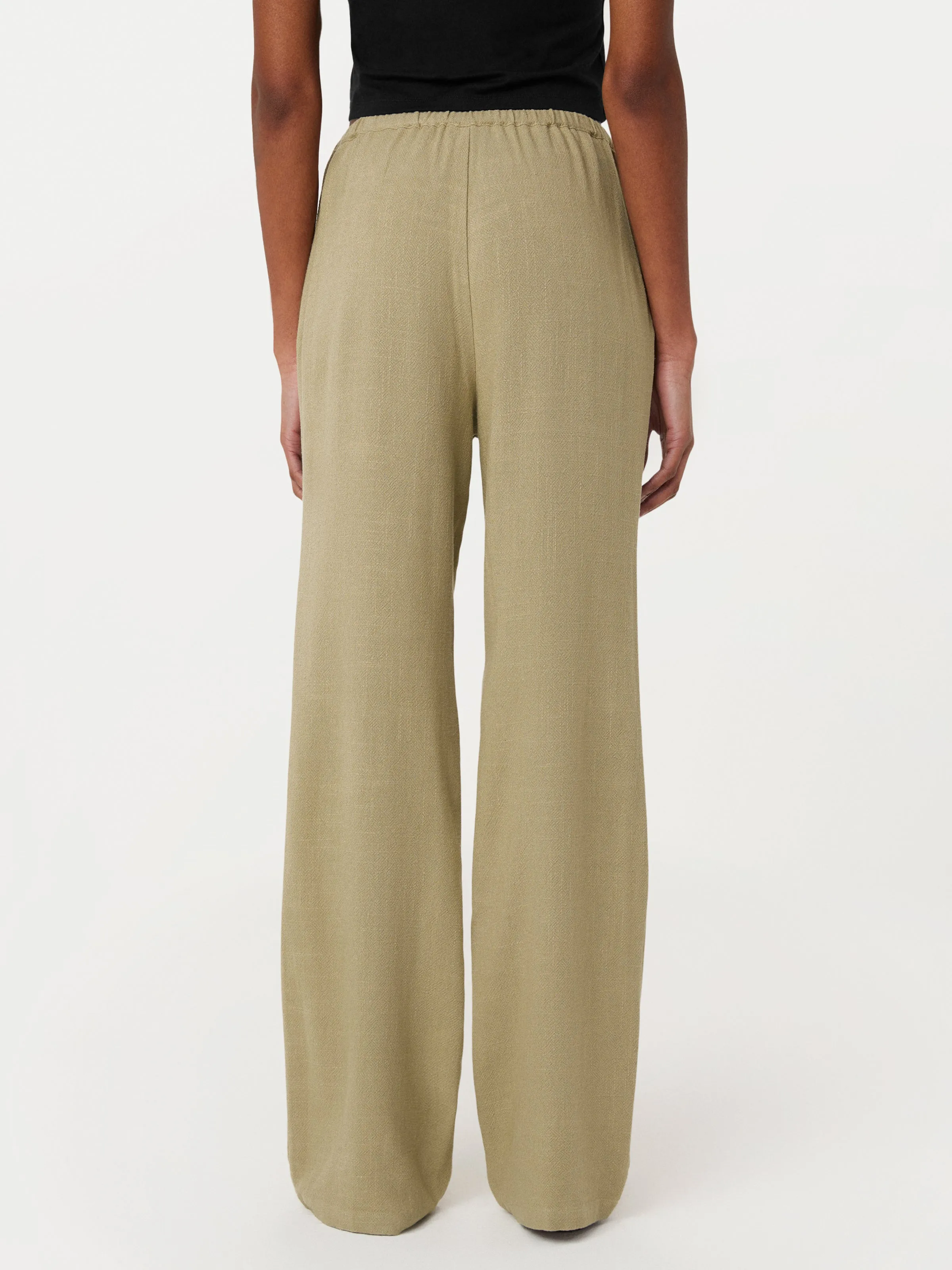 The Relaxed Linen Blend Pant in Green Beige sold by Frank & Oak product image thumbnail 4
