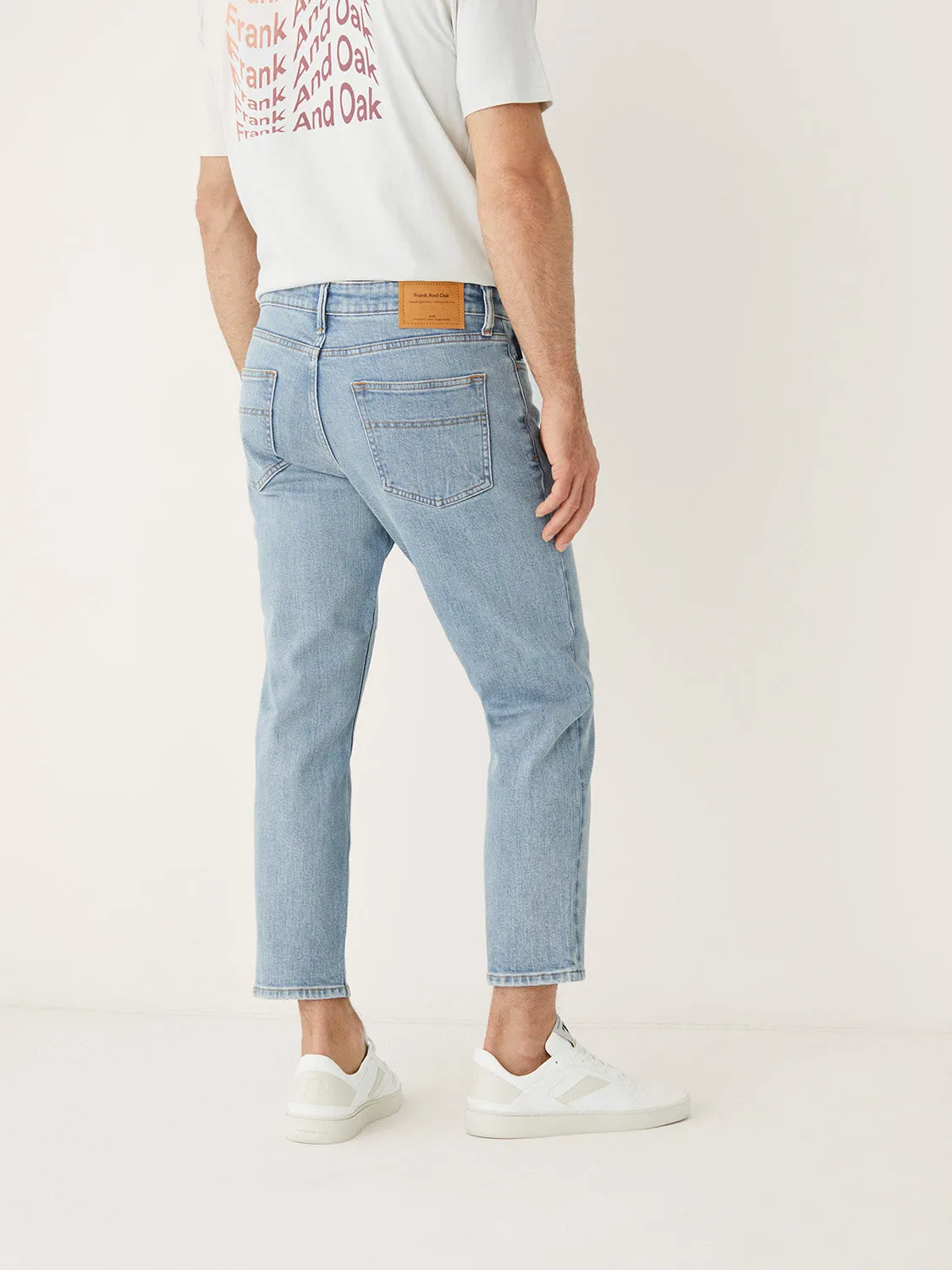 The Adam Slim Jean in Washed Blue sold by Frank & Oak product image thumbnail 5
