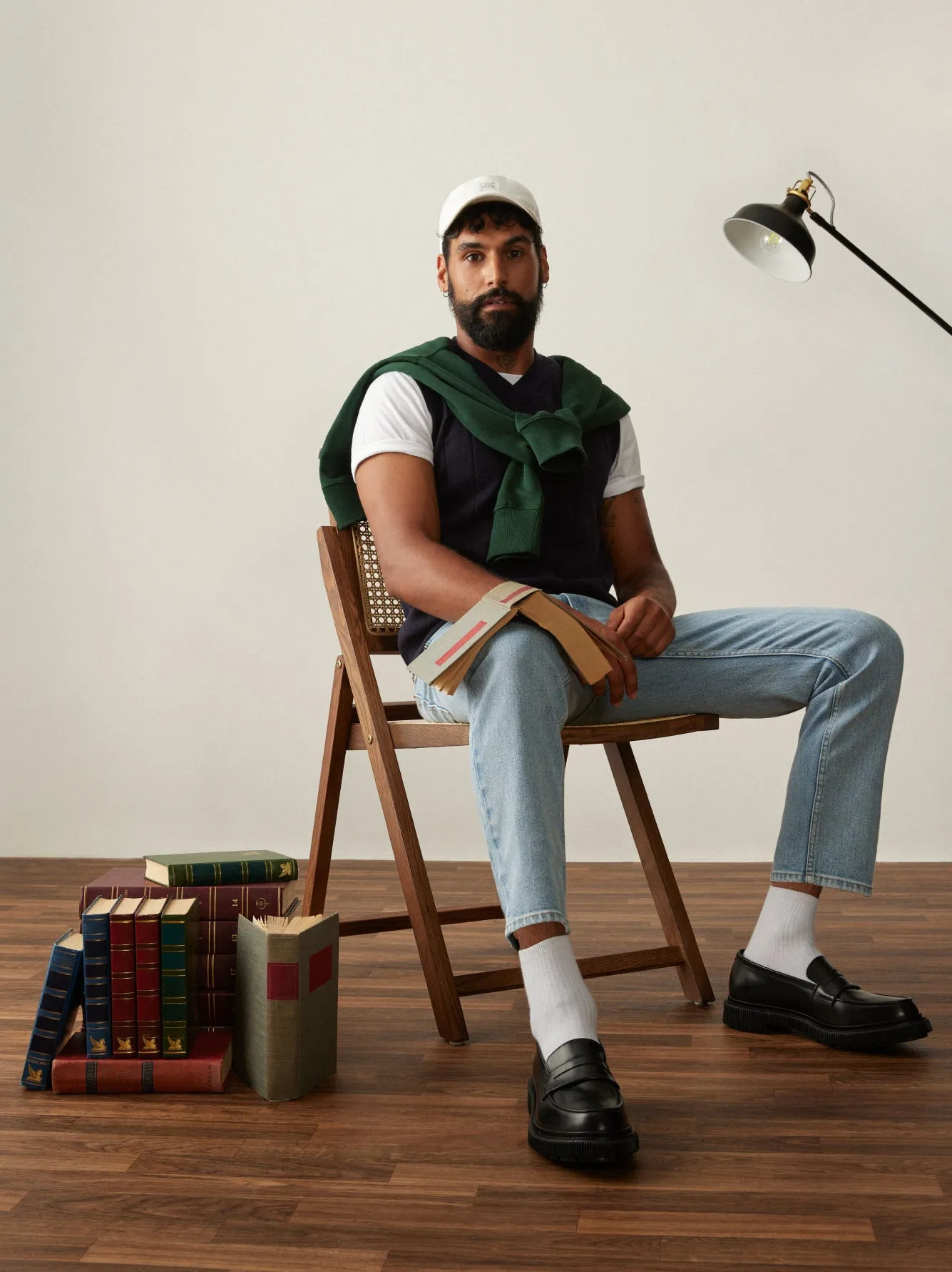 The Adam Slim Jean in Washed Blue sold by Frank & Oak product image thumbnail 2