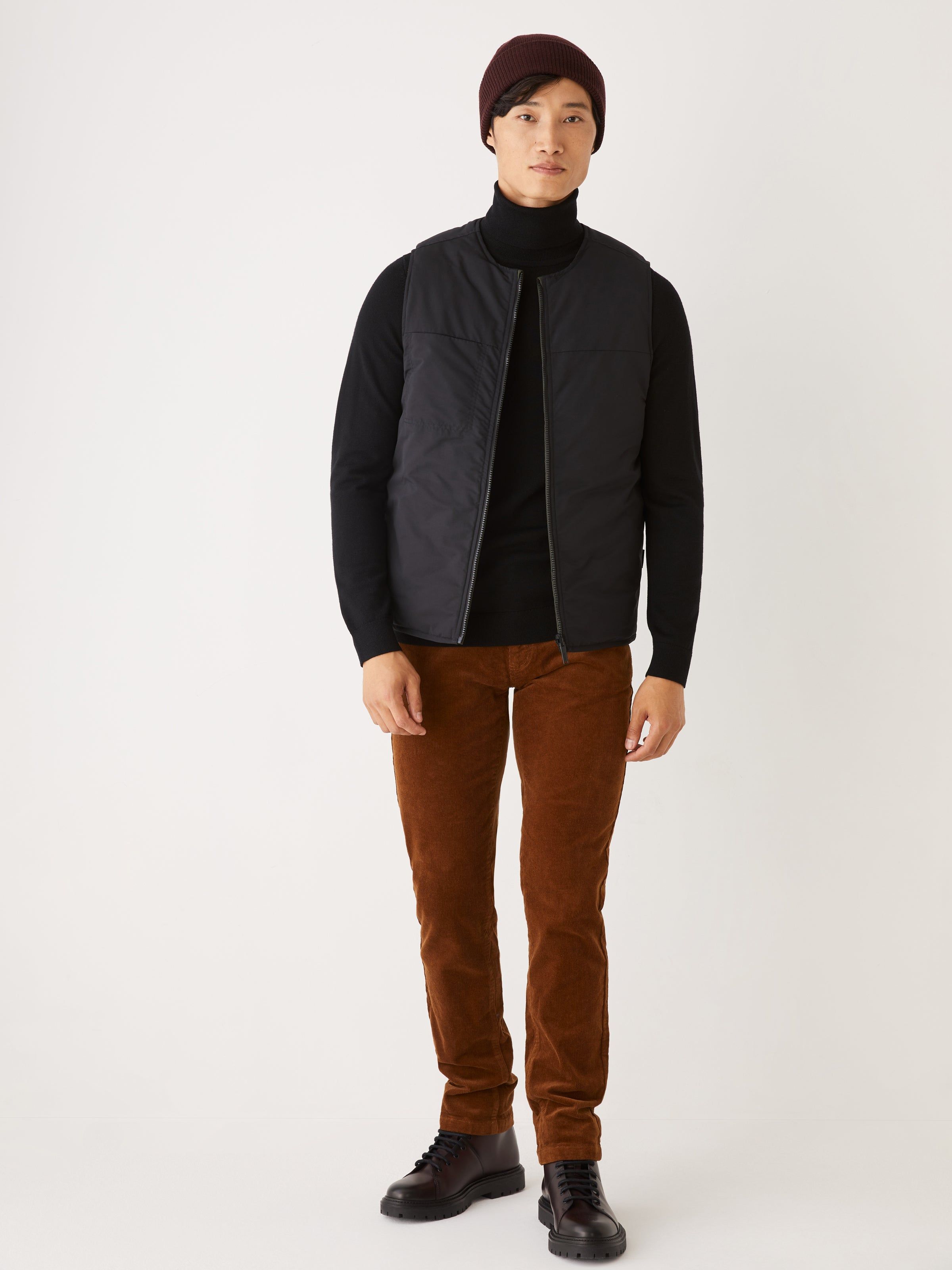 The Skyline Reversible Vest in Rosin sold by Frank & Oak product image thumbnail 6