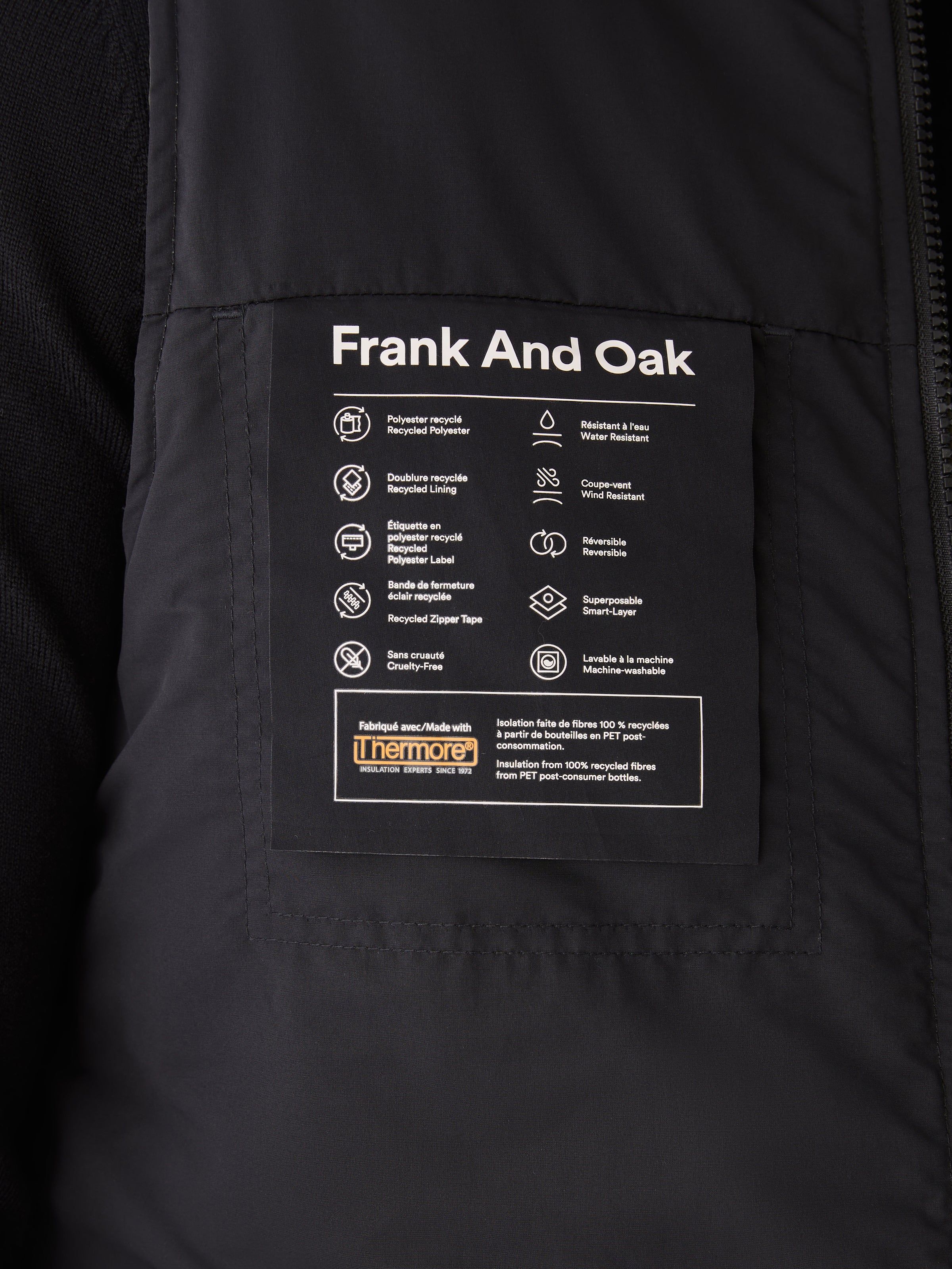 The Skyline Reversible Vest in Rosin sold by Frank & Oak product image thumbnail 9