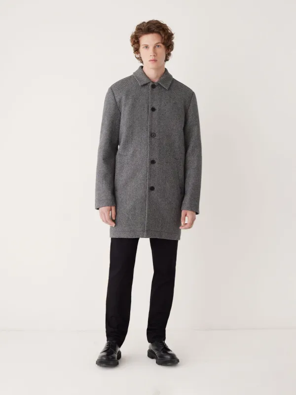 The Smith Mac Coat in Grey sold by Frank & Oak