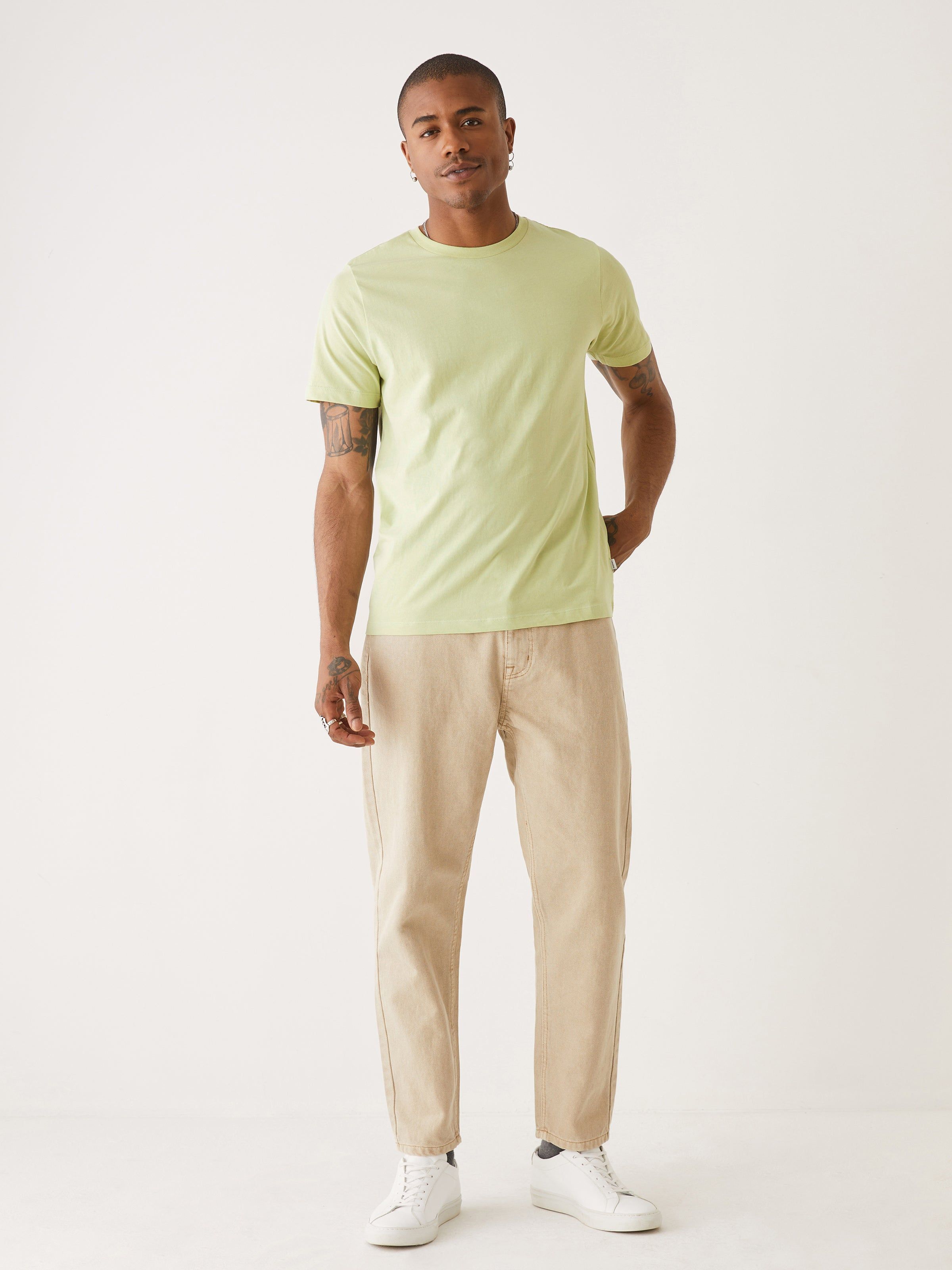 The Slim Fit Essential T-Shirt in Green sold by Frank & Oak product image thumbnail 2