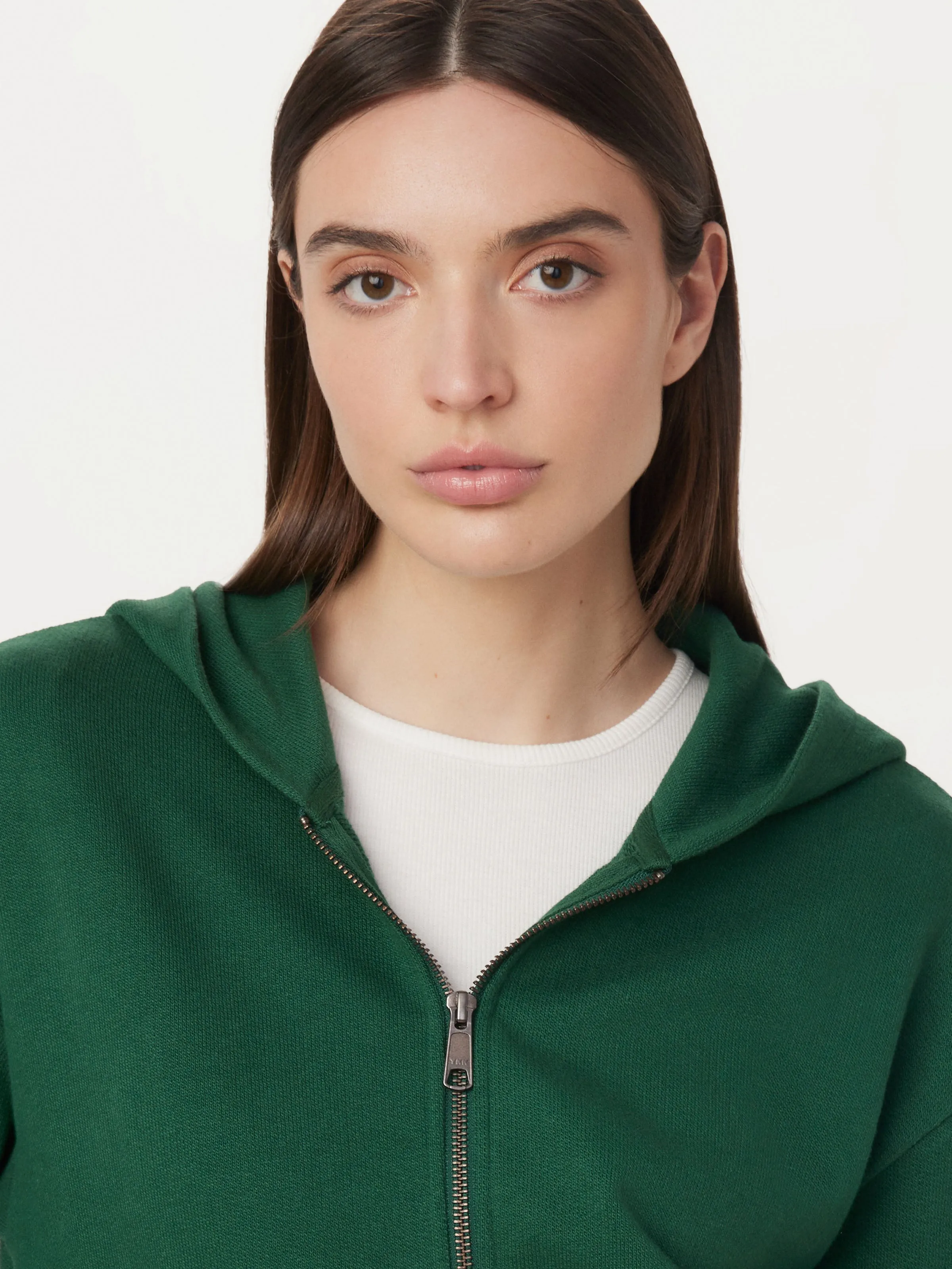 The French Terry Hoodie in Dark Green sold by Frank & Oak product image thumbnail 2
