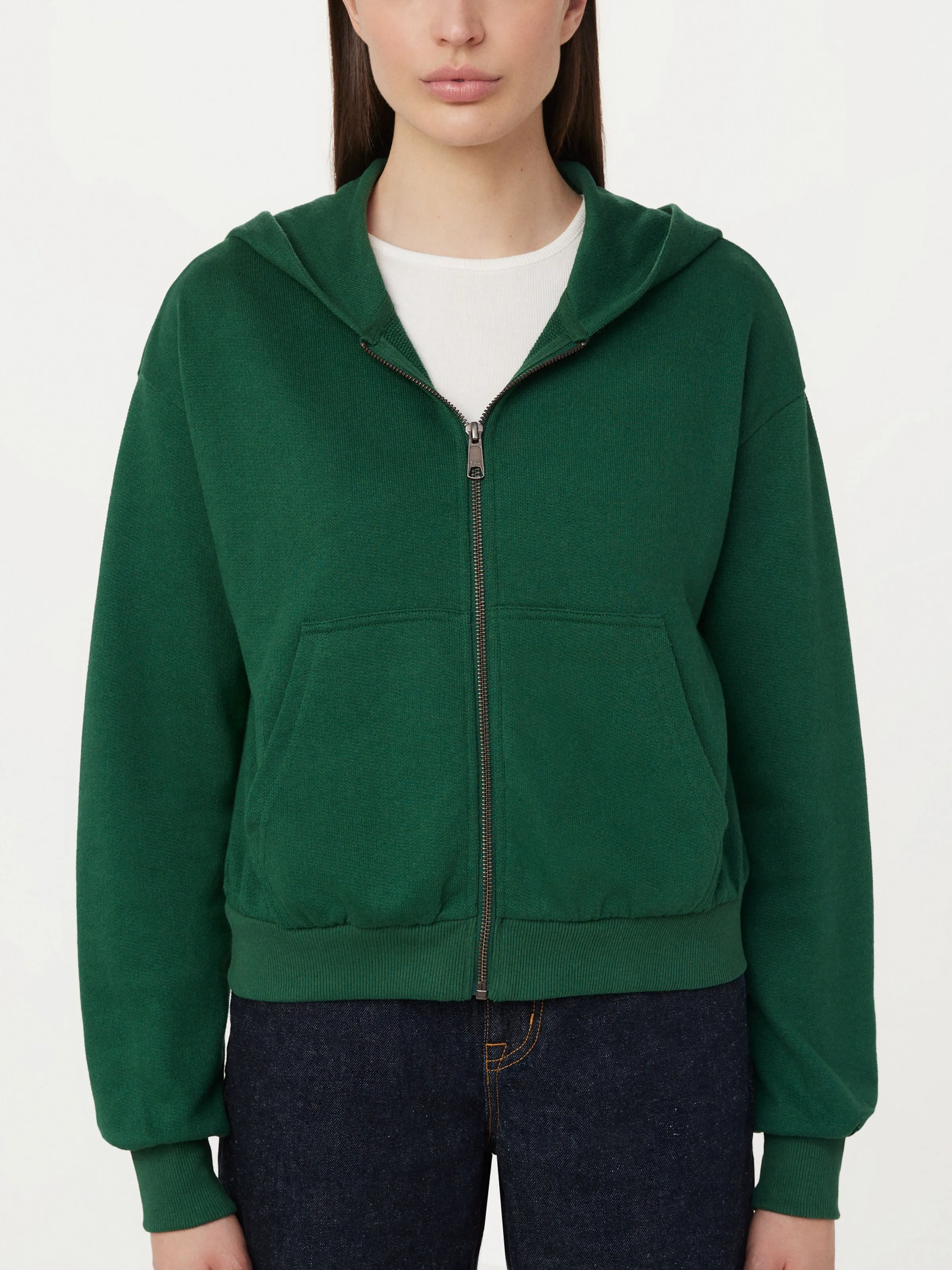 The French Terry Hoodie in Dark Green sold by Frank & Oak product image thumbnail 3