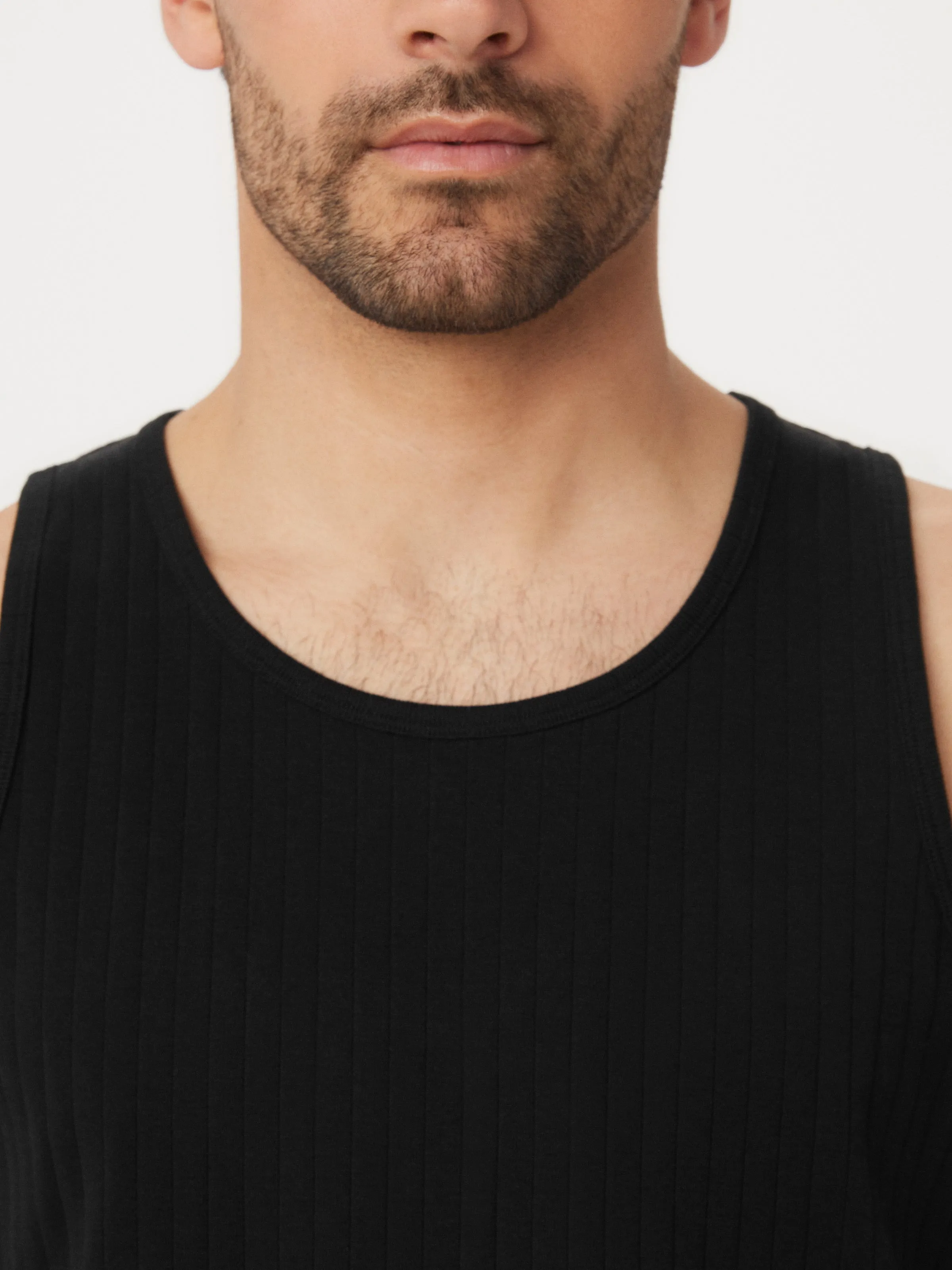 The Ribbed Tank in Black sold by Frank & Oak product image thumbnail 5