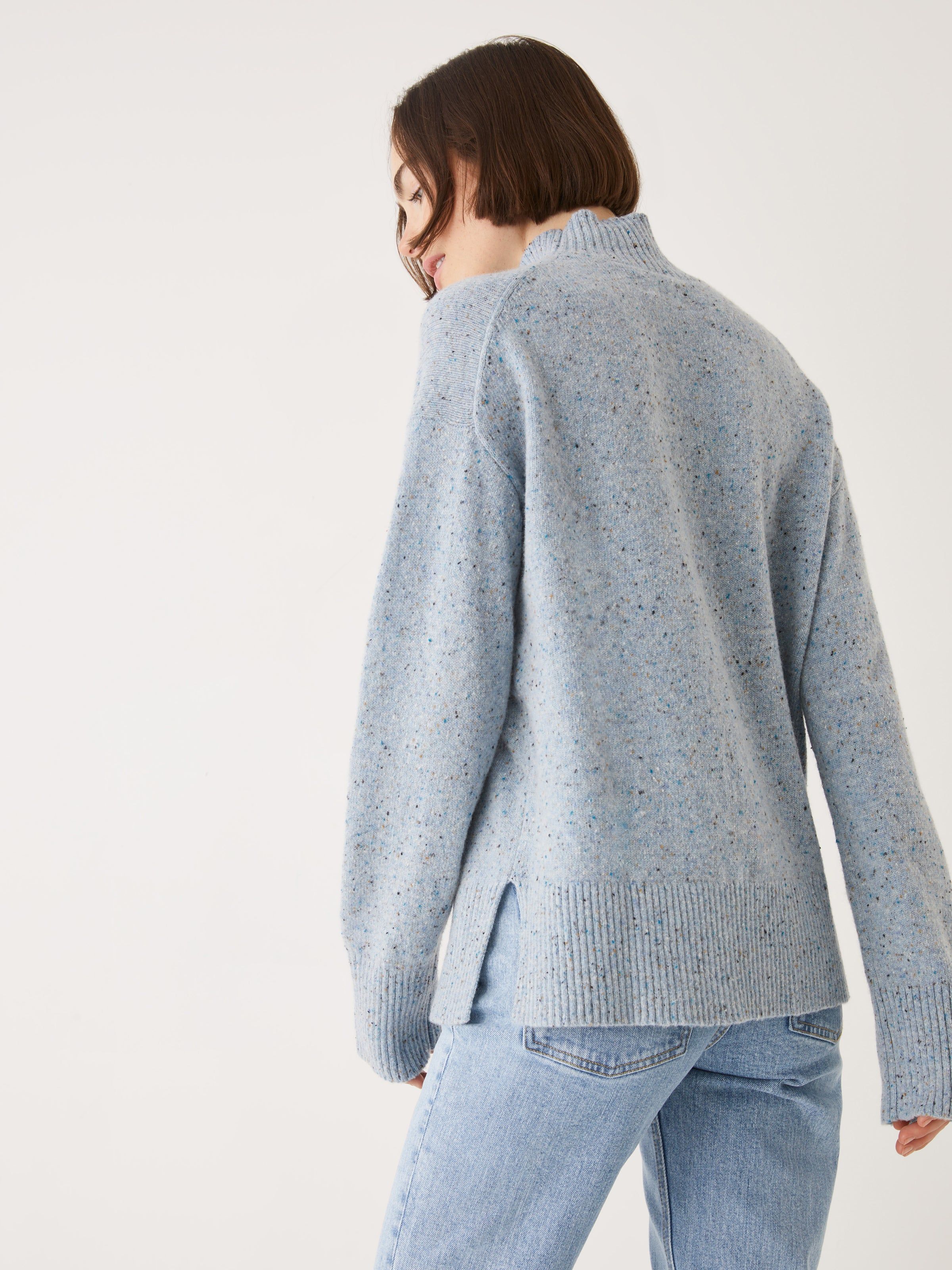 The Donegal Wool Blend Mockneck in Blue sold by Frank & Oak product image thumbnail 4