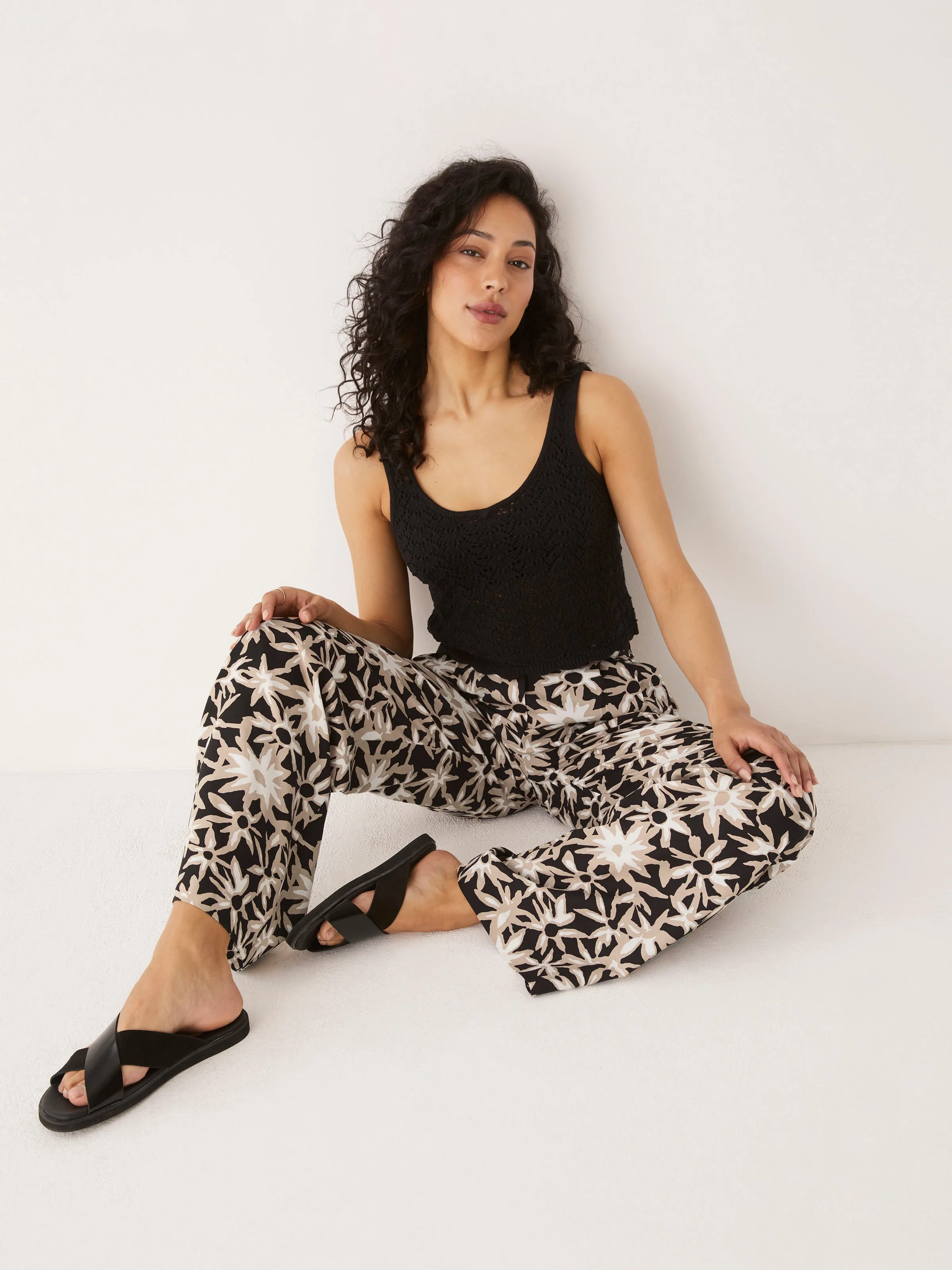 The Sally Wide Leg Fluid Pant in Black sold by Frank & Oak product image thumbnail 3