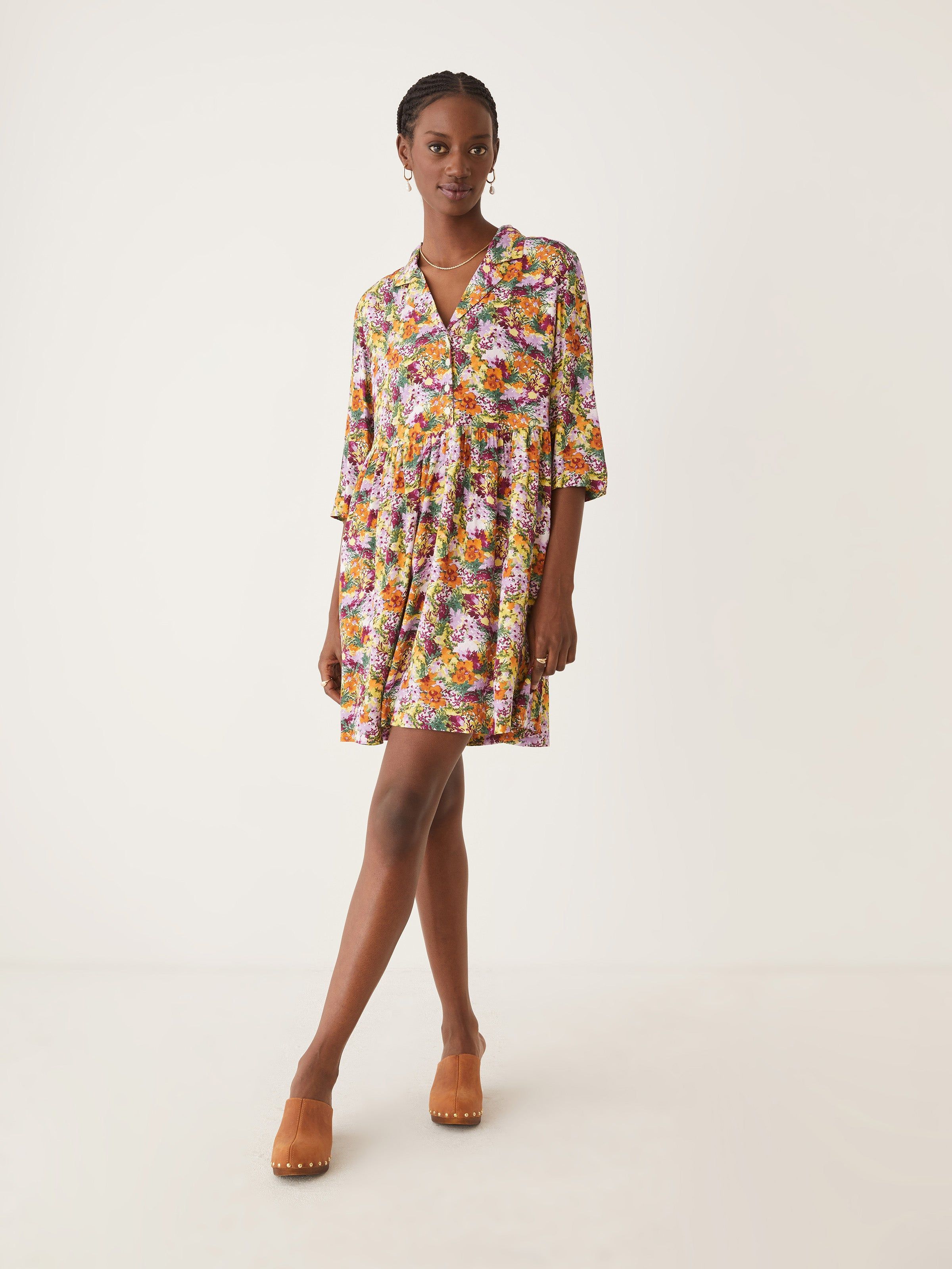 The Babydoll Dress in Mulberry sold by Frank & Oak product image thumbnail 2