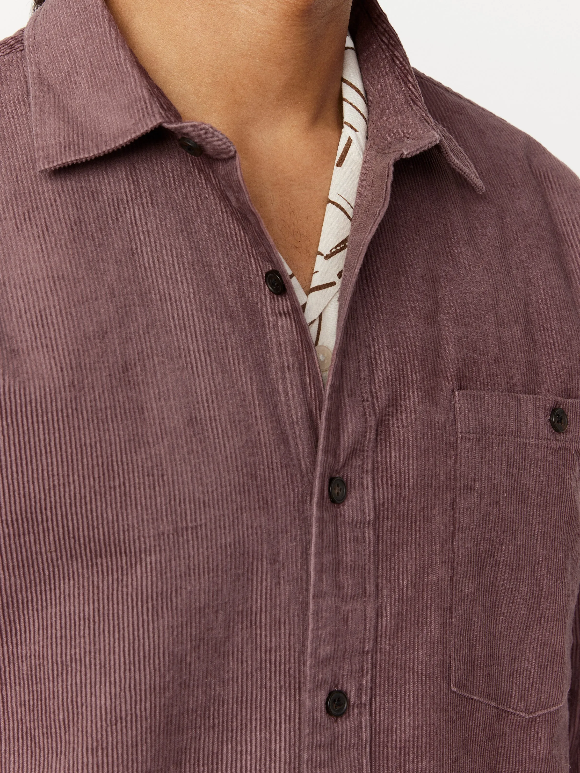 The Light Corduroy Shirt in Dark Clay sold by Frank & Oak product image thumbnail 5