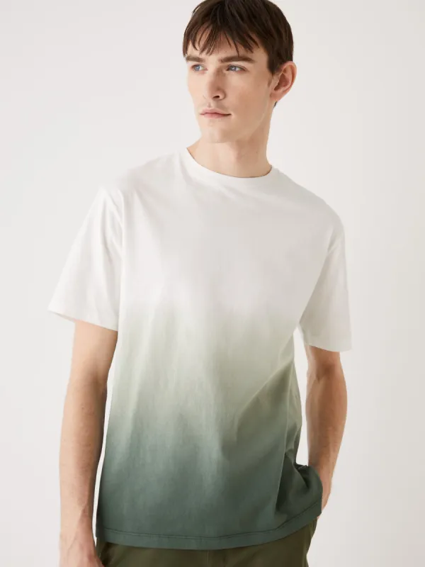 The Relaxed Fit Gradient T-Shirt in Green sold by Frank & Oak