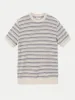 The Short Sleeve Linen Sweater in Light Beige sold by Frank & Oak