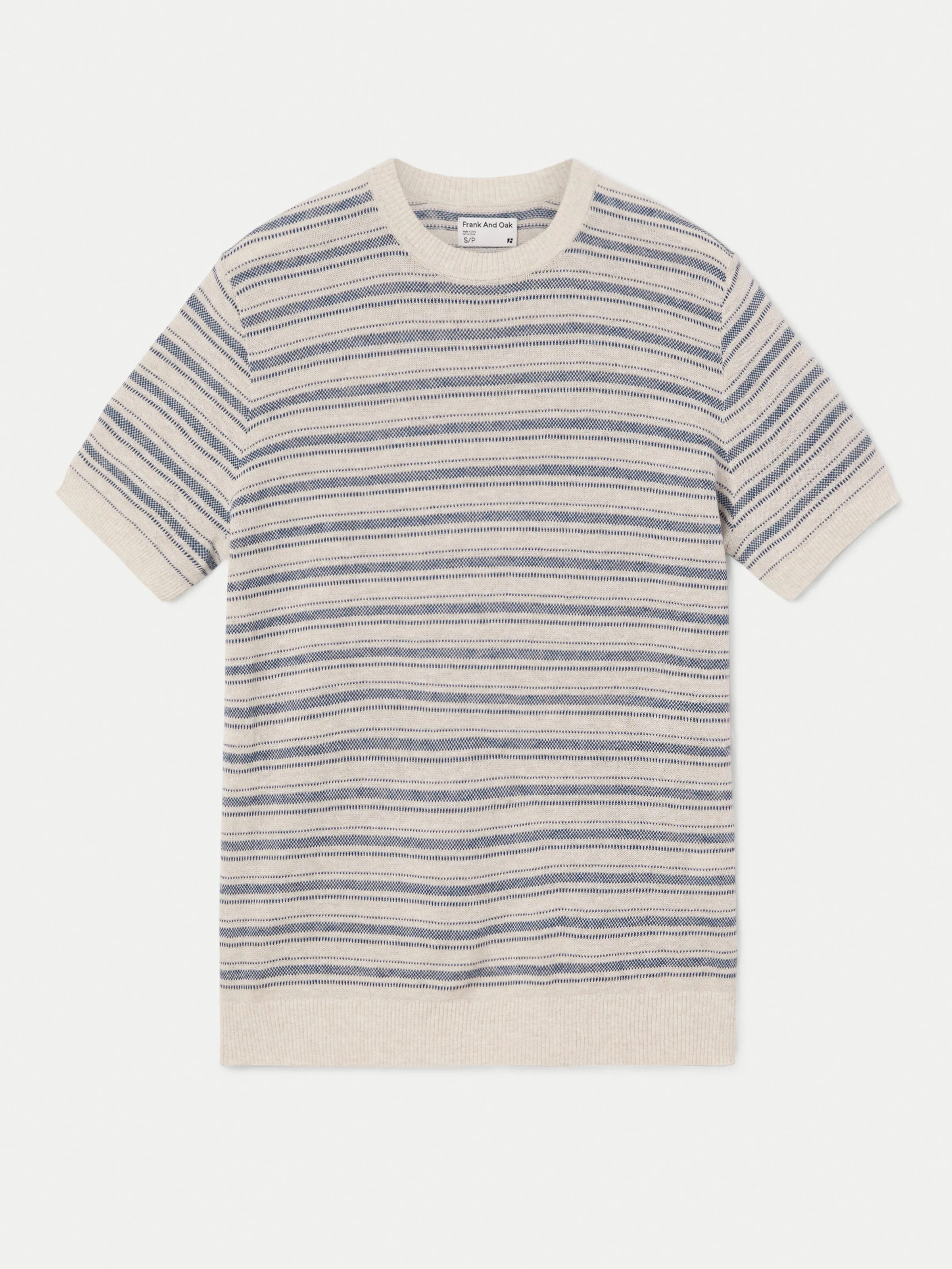 The Short Sleeve Linen Sweater in Light Beige sold by Frank & Oak product image thumbnail 5