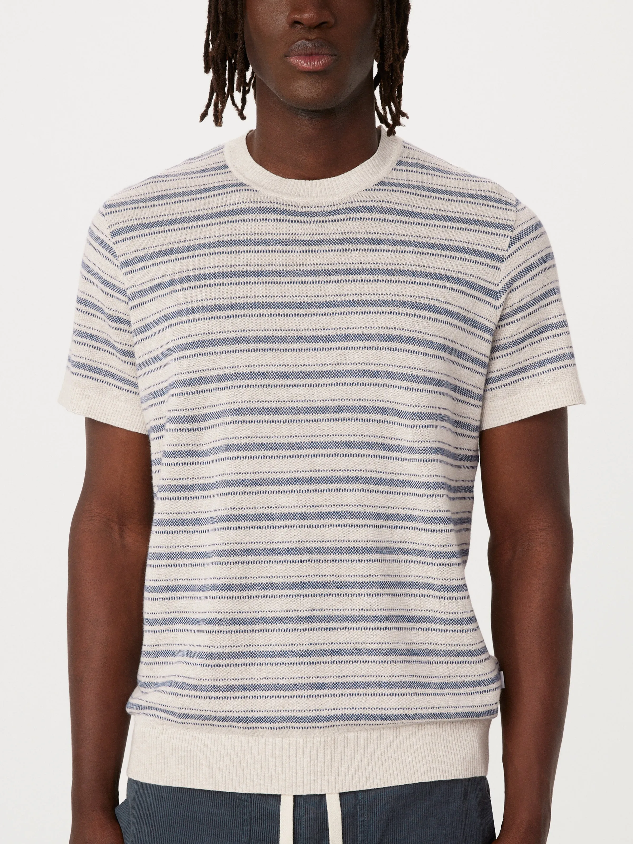 The Short Sleeve Linen Sweater in Light Beige sold by Frank & Oak product image thumbnail 3