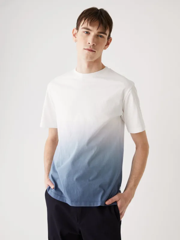 The Relaxed Fit Gradient T-Shirt in Dark Blue sold by Frank & Oak