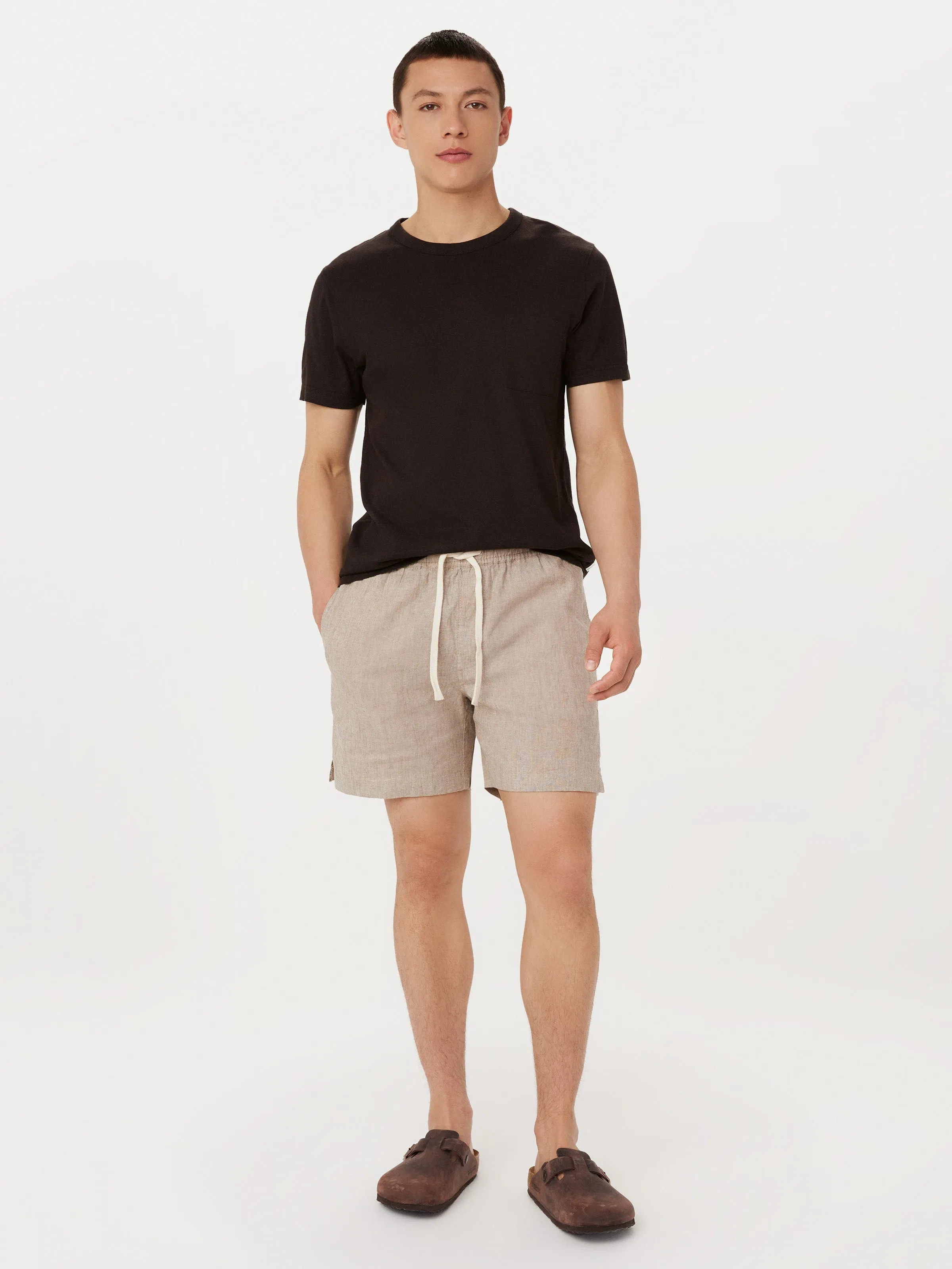 The Slim Hemp T-Shirt in Dark Chocolate sold by Frank & Oak product image thumbnail 3