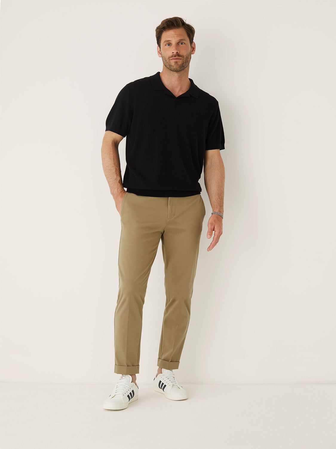 The Tapered Fit Flex Worker's Pant in Beige sold by Frank & Oak product image thumbnail 4