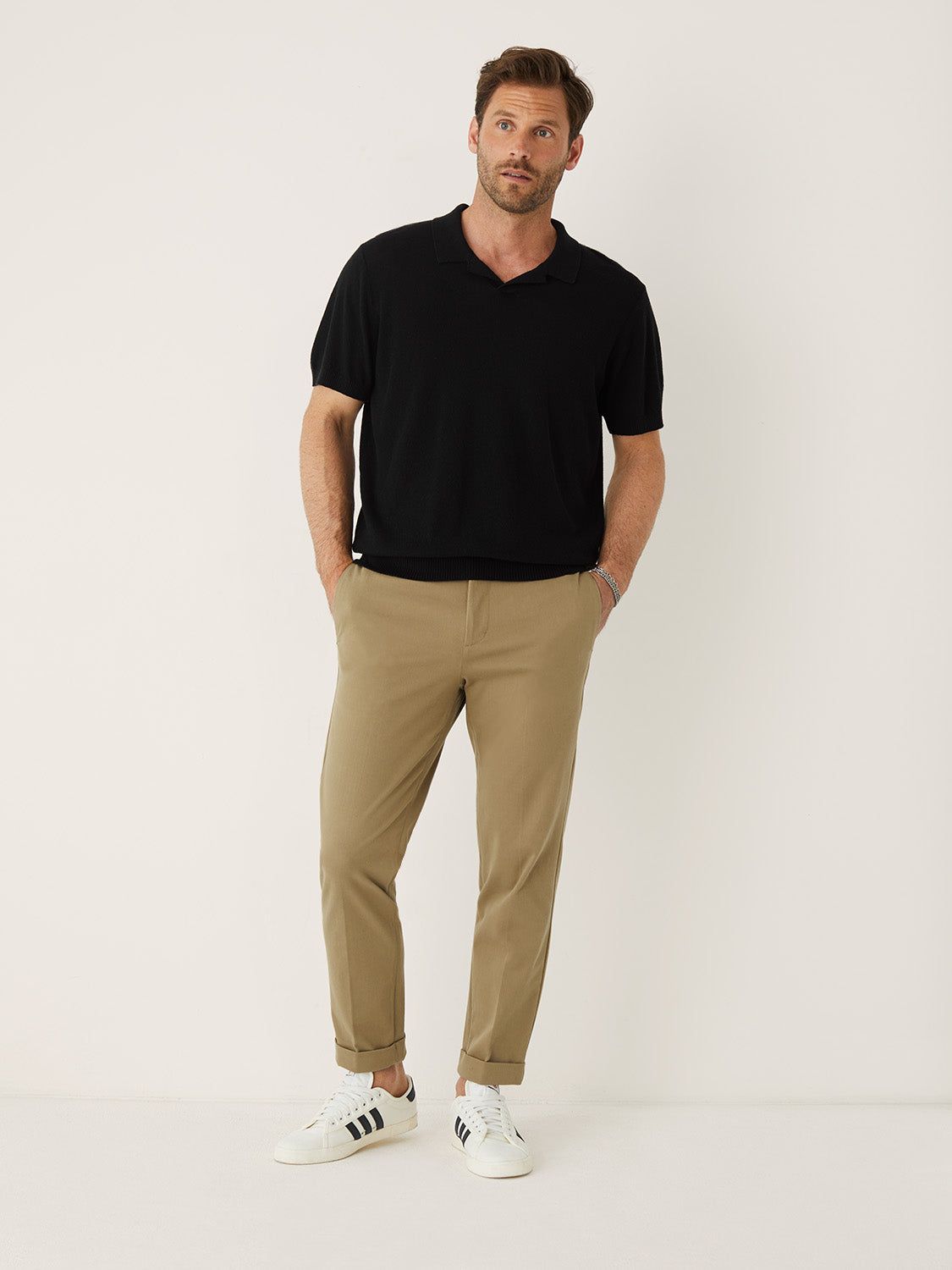 The Tapered Fit Flex Worker's Pant in Beige sold by Frank & Oak product image thumbnail 2