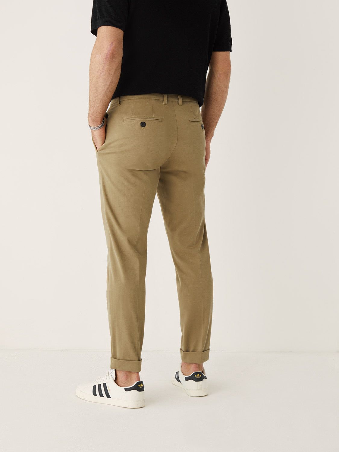 The Tapered Fit Flex Worker's Pant in Beige sold by Frank & Oak product image thumbnail 5