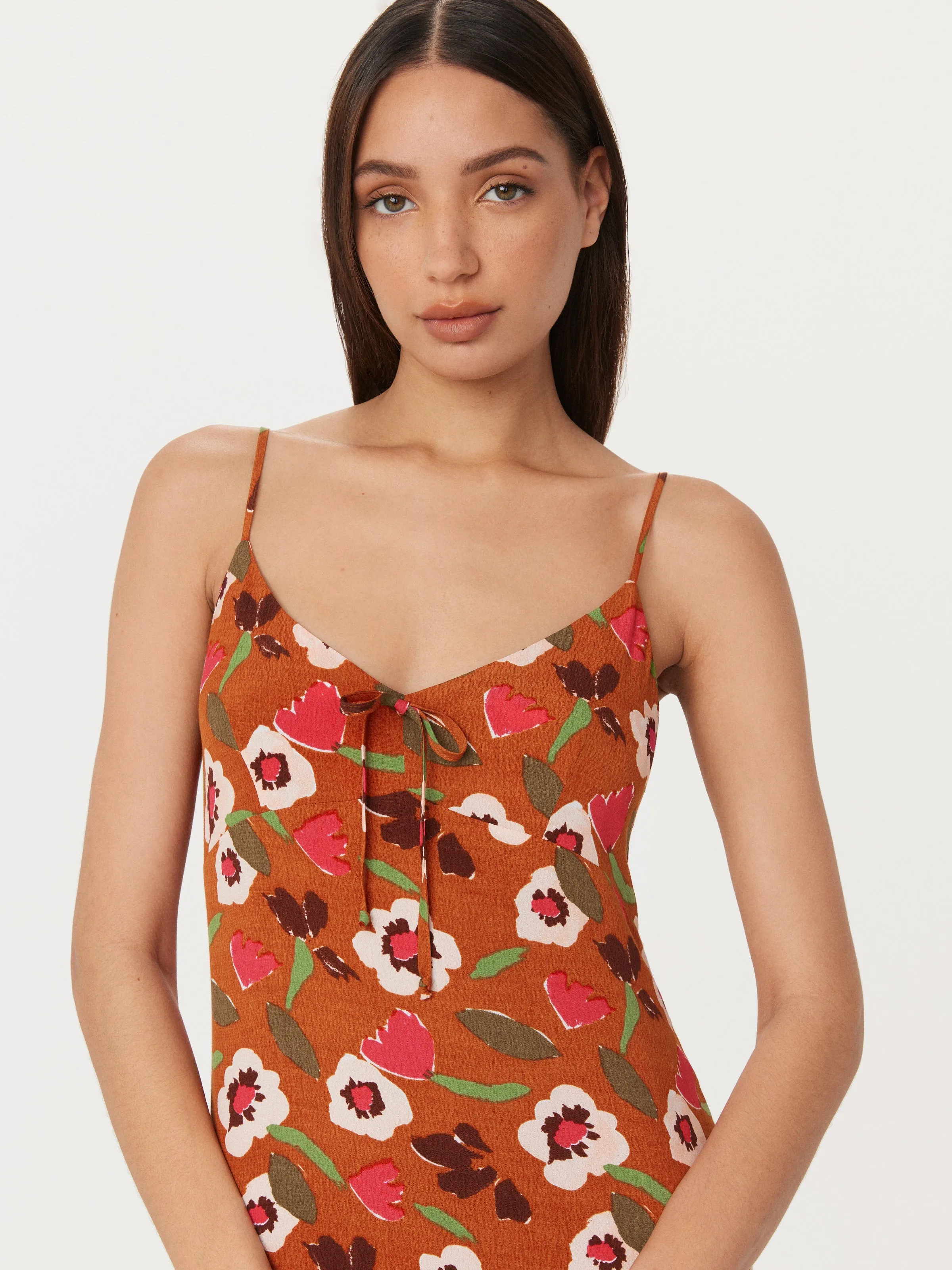 The Floral Slip Dress in Red Clay sold by Frank & Oak product image thumbnail 3