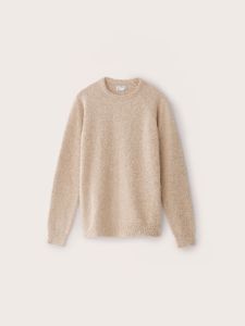 The Boucle Seawool® Sweater in Oxford Tan sold by Frank & Oak