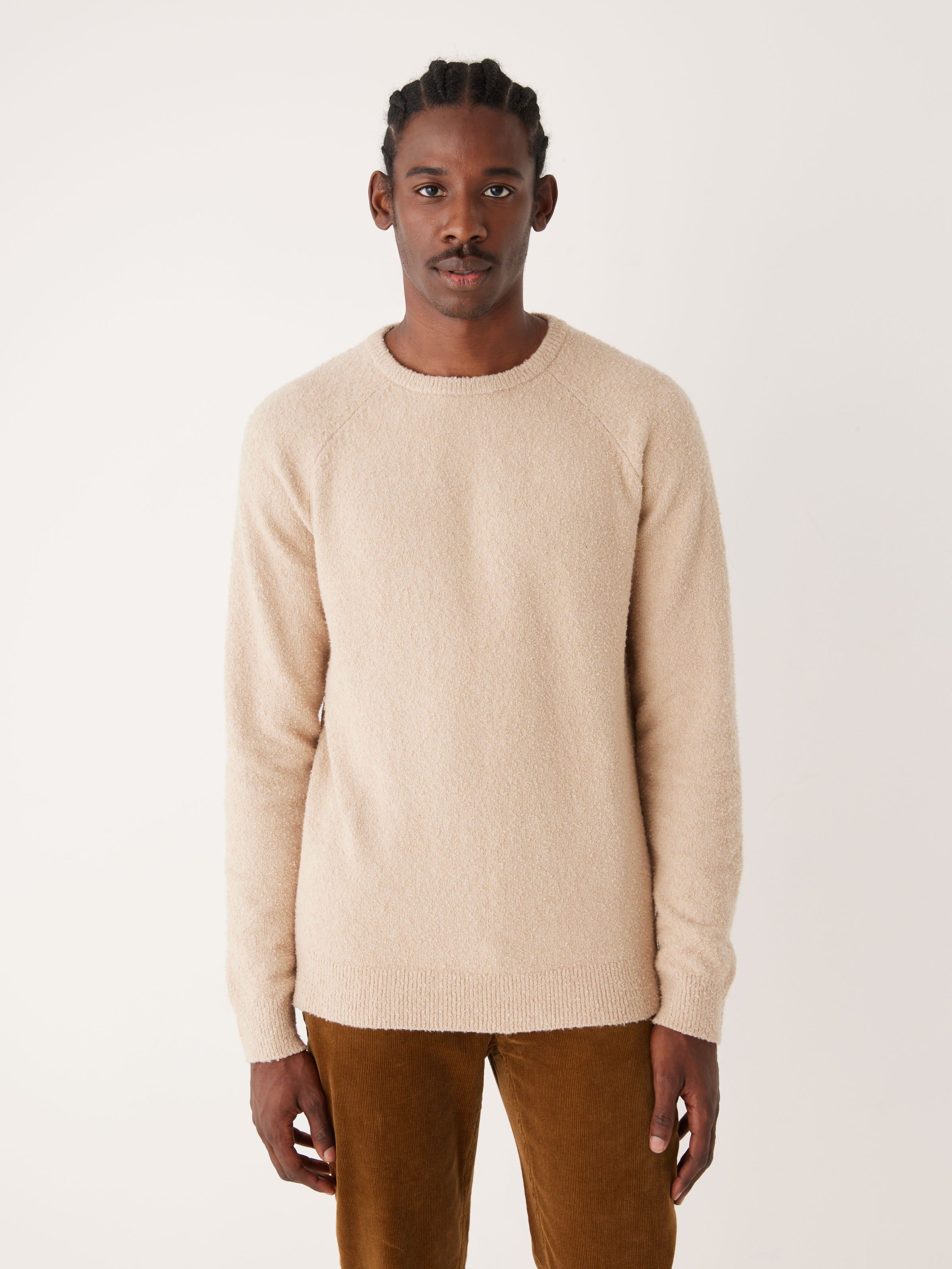 The Boucle Seawool® Sweater in Oxford Tan sold by Frank & Oak