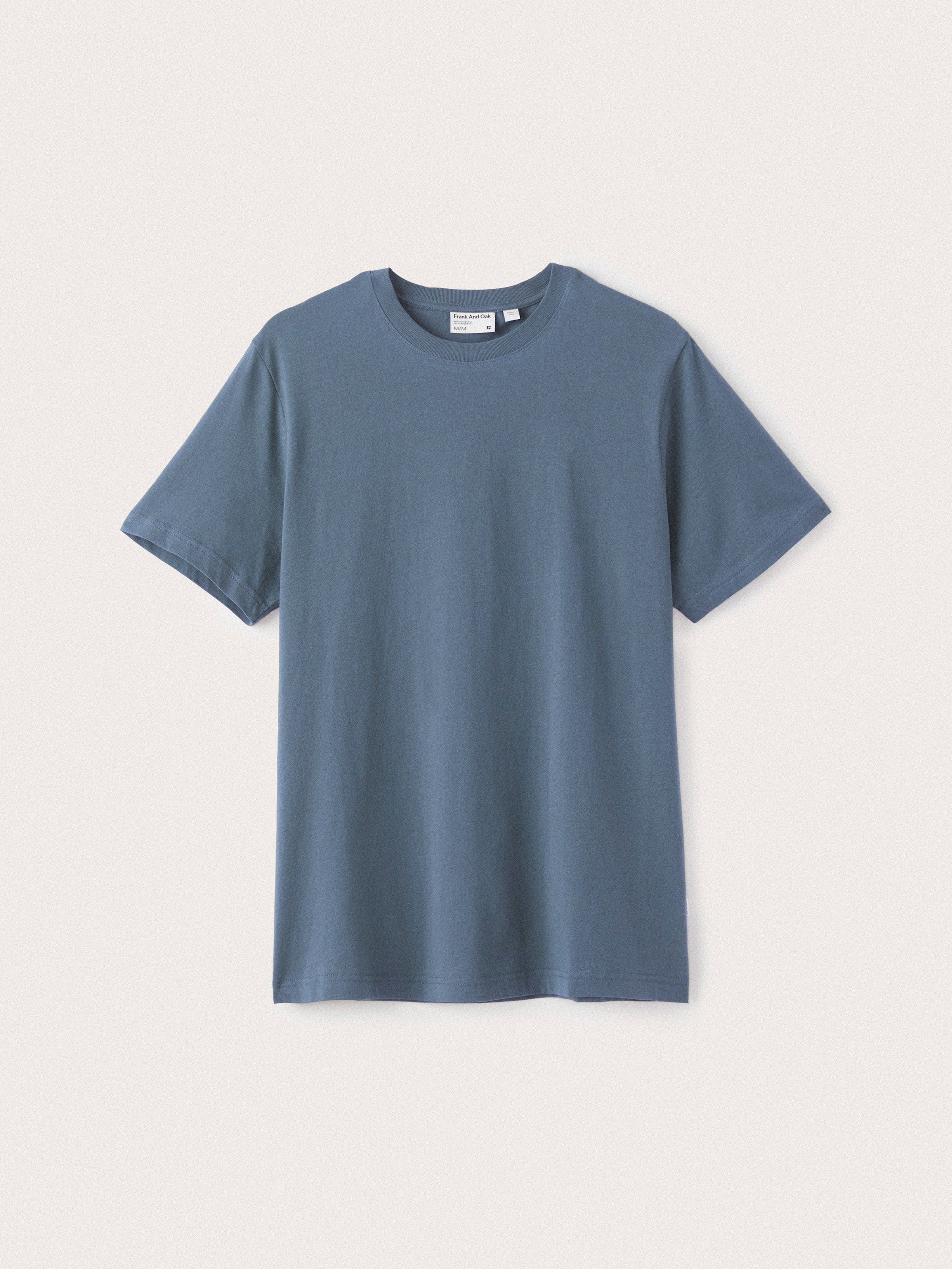 The Slim Fit Essential T-Shirt in Stormy Blue sold by Frank & Oak product image thumbnail 4