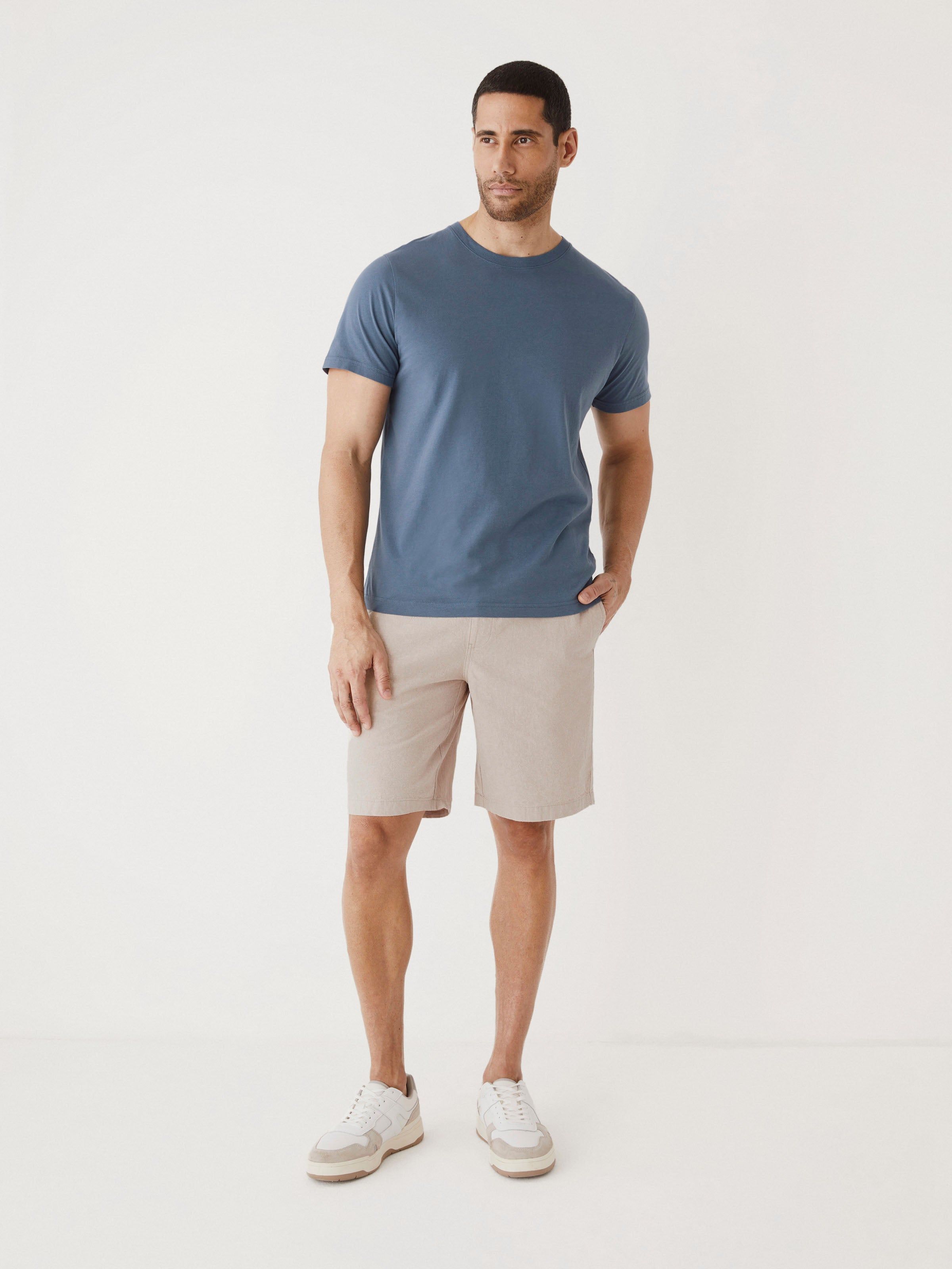 The Slim Fit Essential T-Shirt in Stormy Blue sold by Frank & Oak product image thumbnail 2