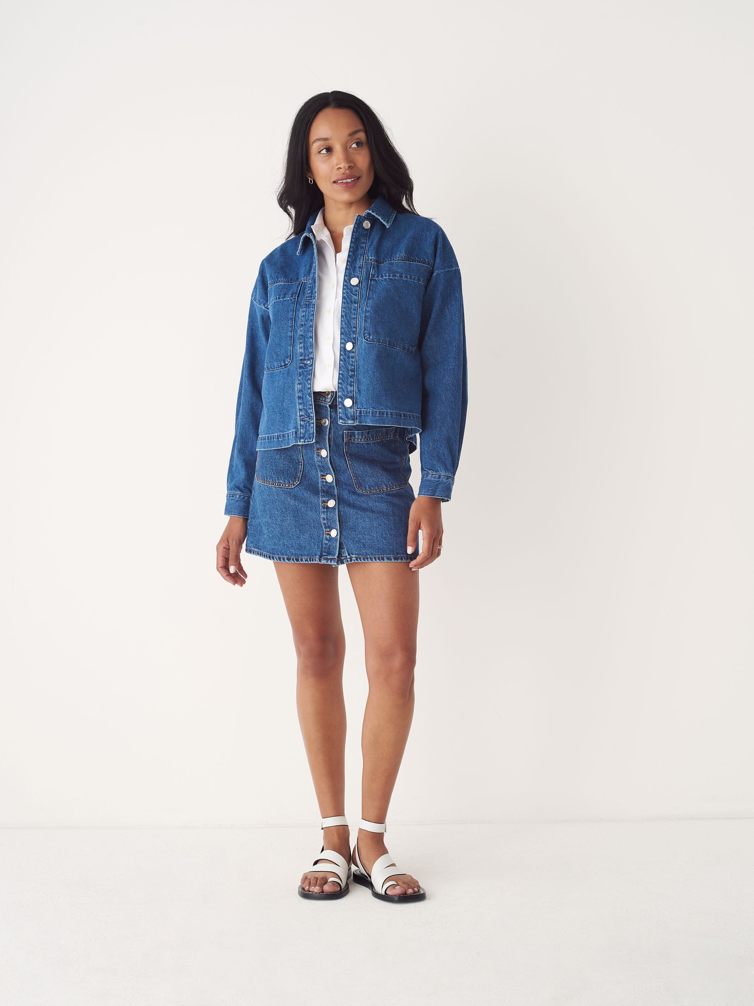 The Denim Overshirt in Blue sold by Frank & Oak product image thumbnail 2