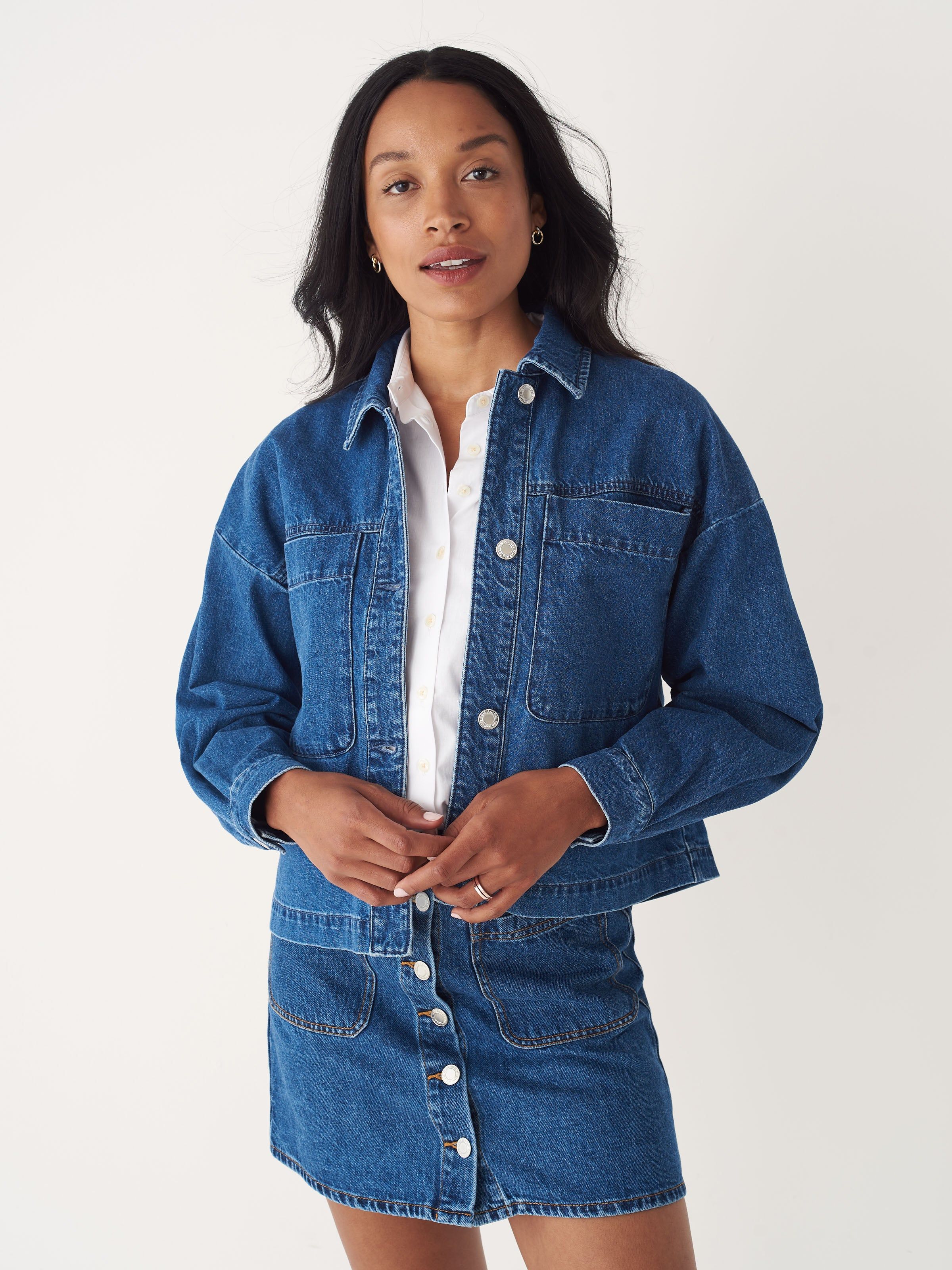The Denim Overshirt in Blue sold by Frank & Oak product image thumbnail 4