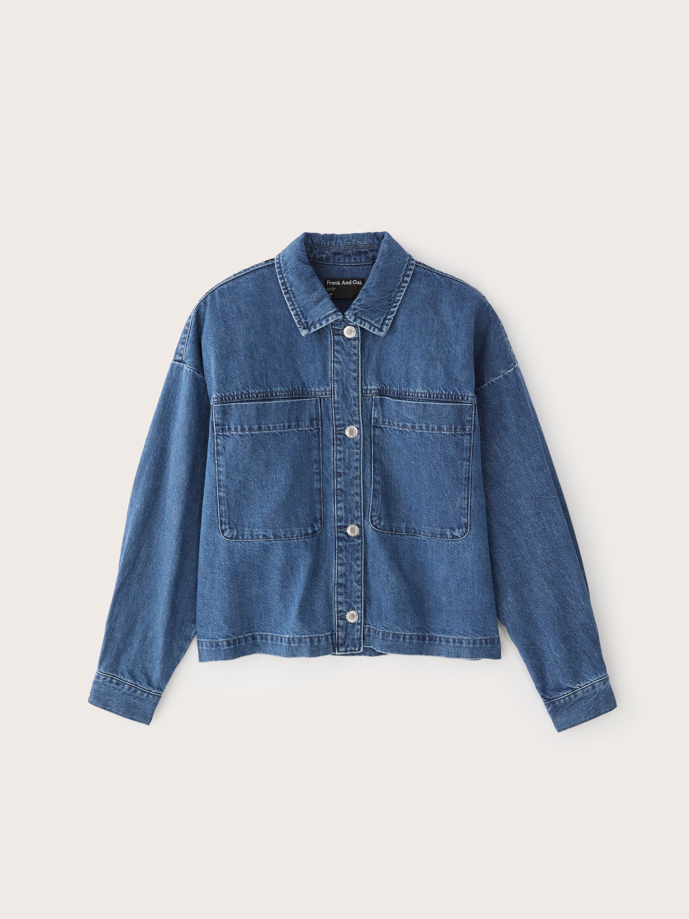 The Denim Overshirt in Blue sold by Frank & Oak product image thumbnail 6