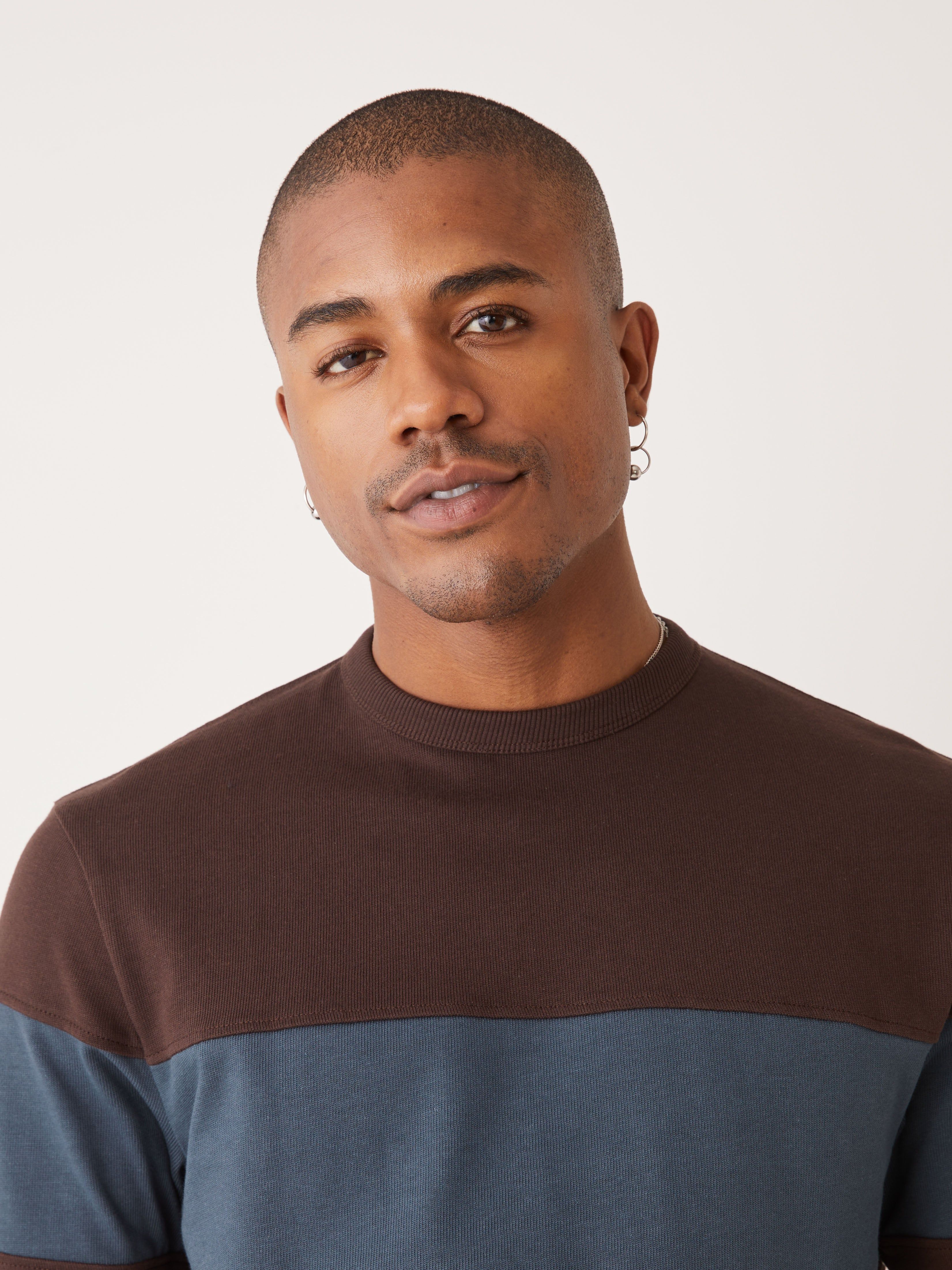 The Long Sleeve Rugby Shirt in Dark Brown sold by Frank & Oak product image thumbnail 2