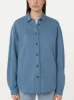 The French Terry Overshirt in Coronet Blue sold by Frank & Oak
