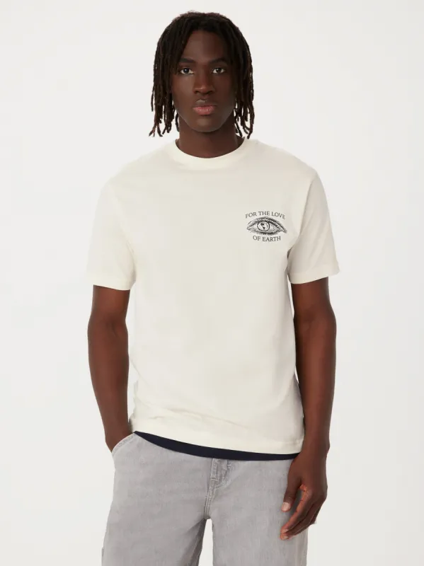 The Earth Day T-Shirt in Cloud sold by Frank & Oak