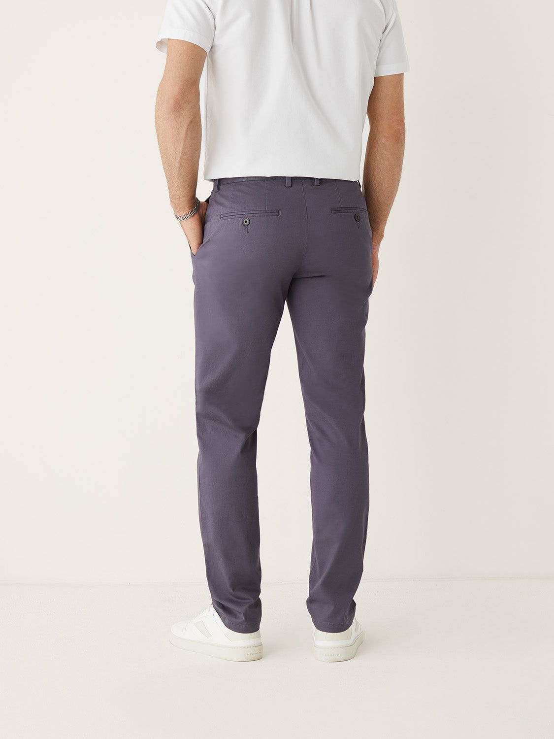 The Brunswick Slim Chino Pant in Purple sold by Frank & Oak product image thumbnail 4